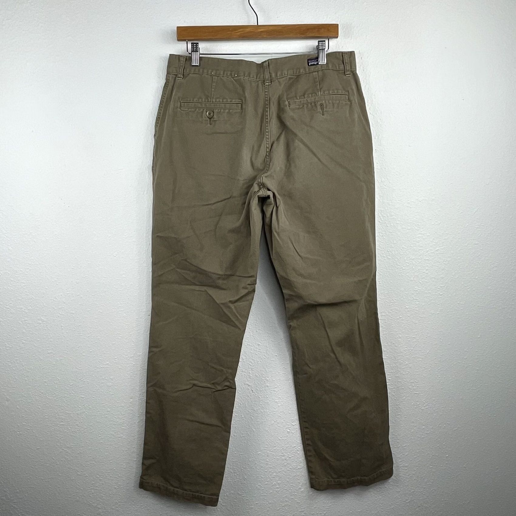 Patagonia Patagonia Pants Chino Men's Organic Cotton Brown Regular Wide-Leg 33x31.5 Inseam 28? Size US 35 - 7 Thumbnail