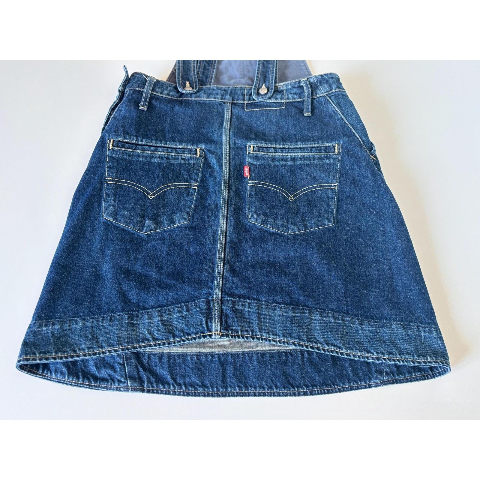 Levi's Vintage Levi’s Engineered Jeans Y2K Denim Overall Skirt SZ M Size 30" / US 8 / IT 44 - 8 Thumbnail
