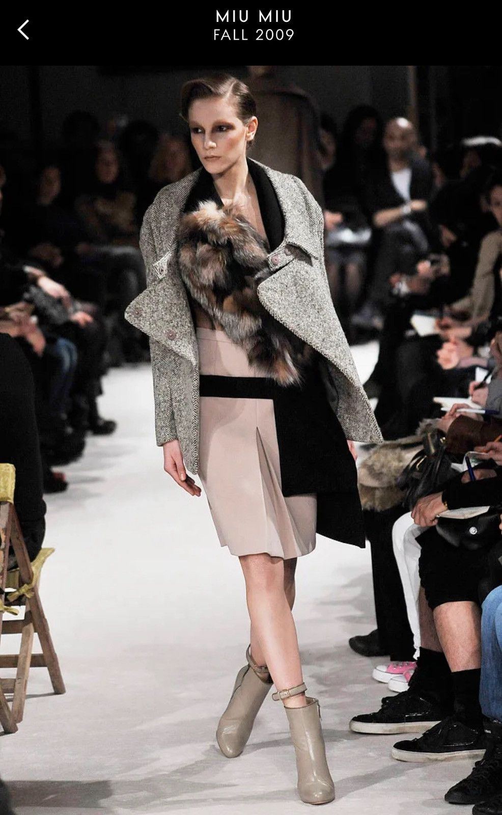 Miu Miu Miu Miu A/W 2009 Double breasted wool tweed melange jacket Size M / US 6-8 / IT 42-44 - 2 Thumbnail