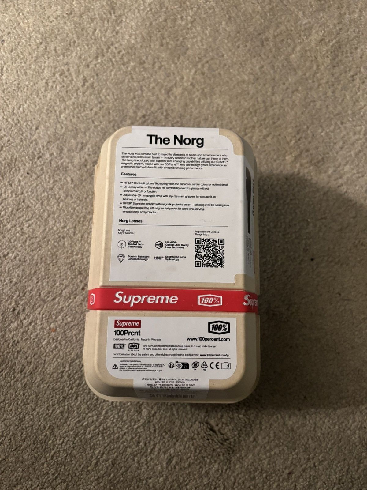 Supreme Supreme®/100% NORG Goggles Size ONE SIZE - 3 Thumbnail