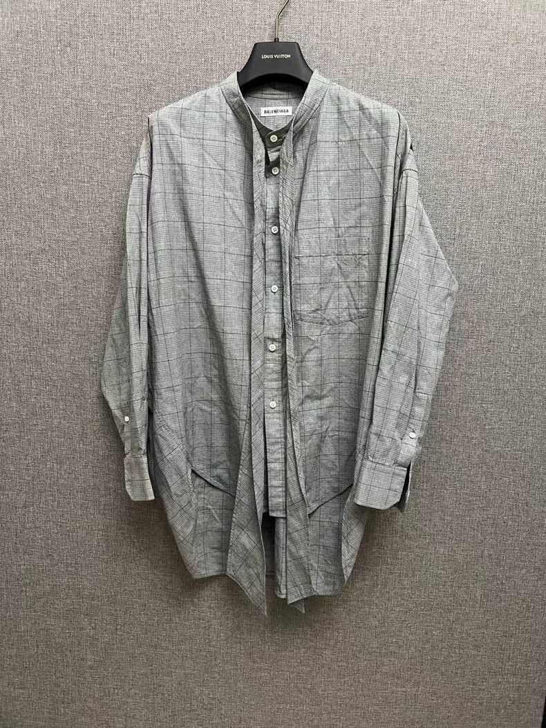 Balenciaga Balenciaga Black Letter Ribbon Shirt-2505 Size US XXS / EU 40 - 2 Thumbnail