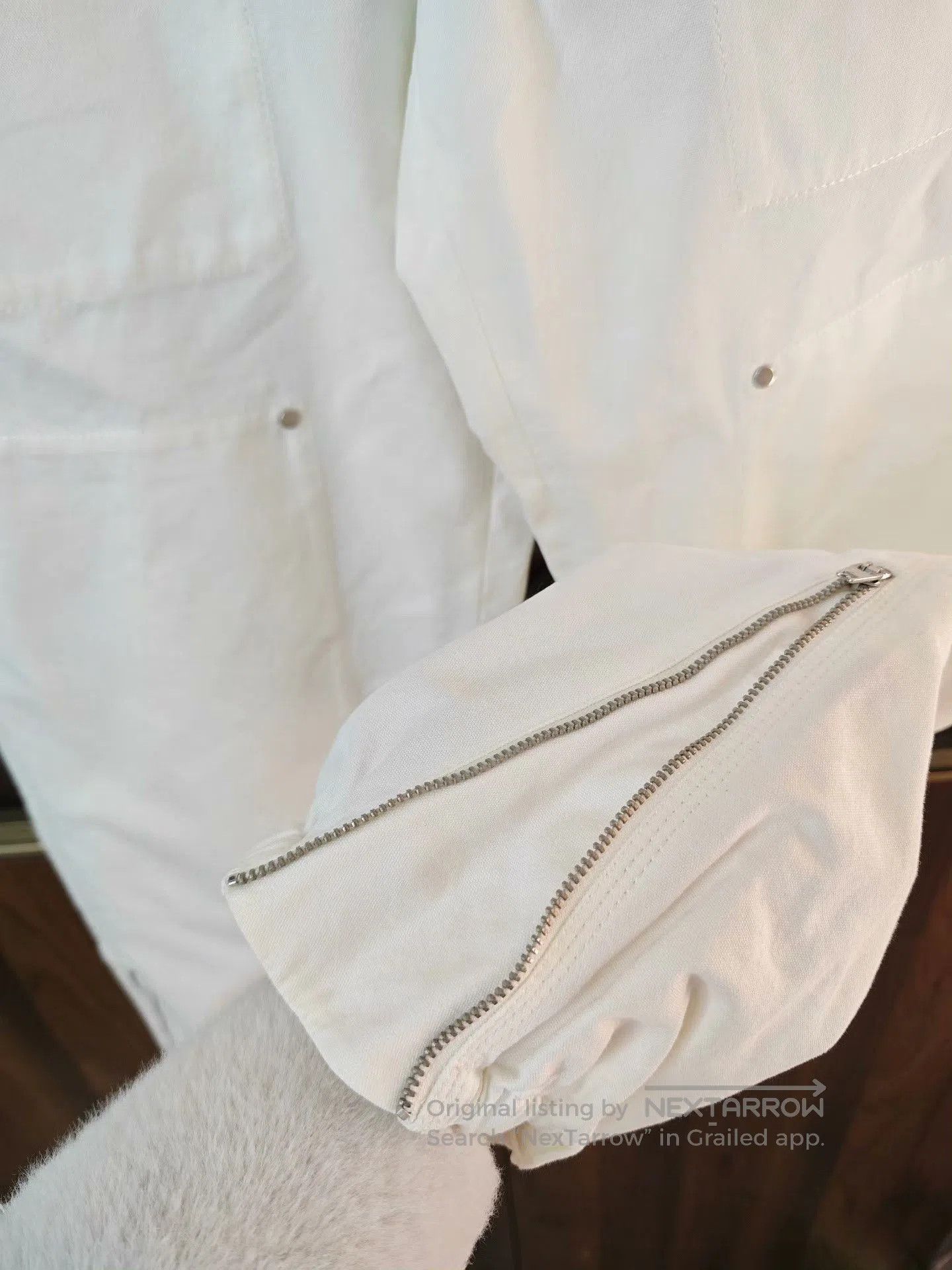 Moncler Moncler Men's White Cargo Denim Pants. Size US 26 / EU 42 - 2 Thumbnail