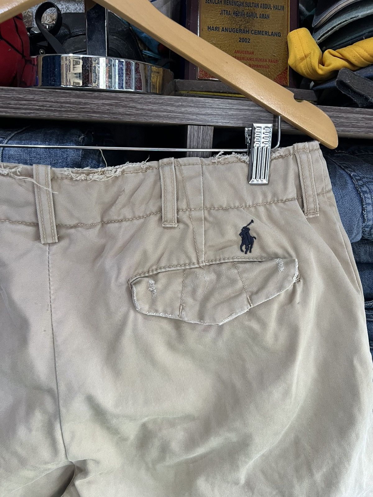 Polo Ralph Lauren 🔥Vintage Distressed Polo Ralph Lauren Short Pant Size US 36 / EU 52 - 14 Thumbnail