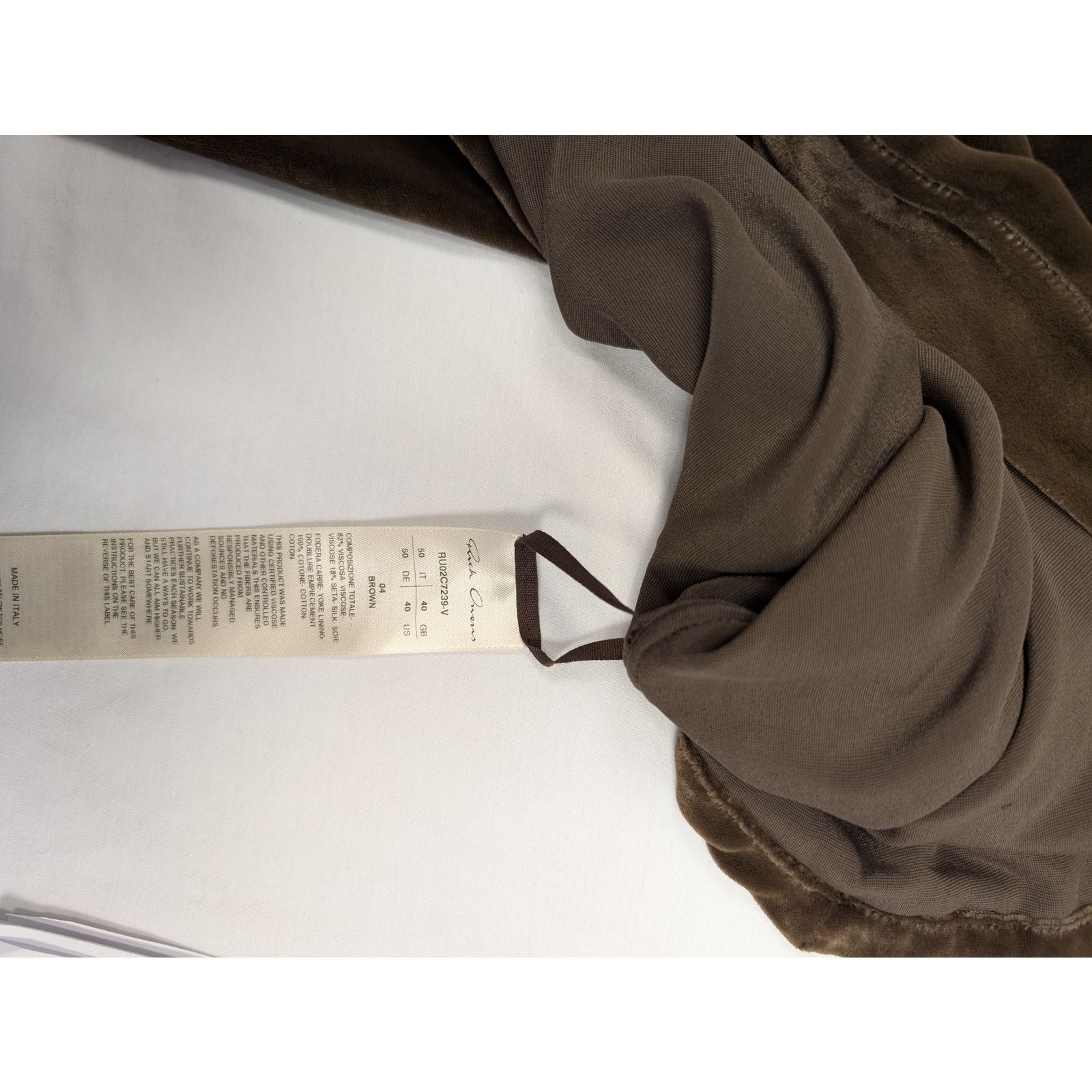 Rick Owens o1rshd1 Fog Pocket Secret Larry Cardigan Sweater in Brown Size US M / EU 48-50 / 2 - 17 Thumbnail