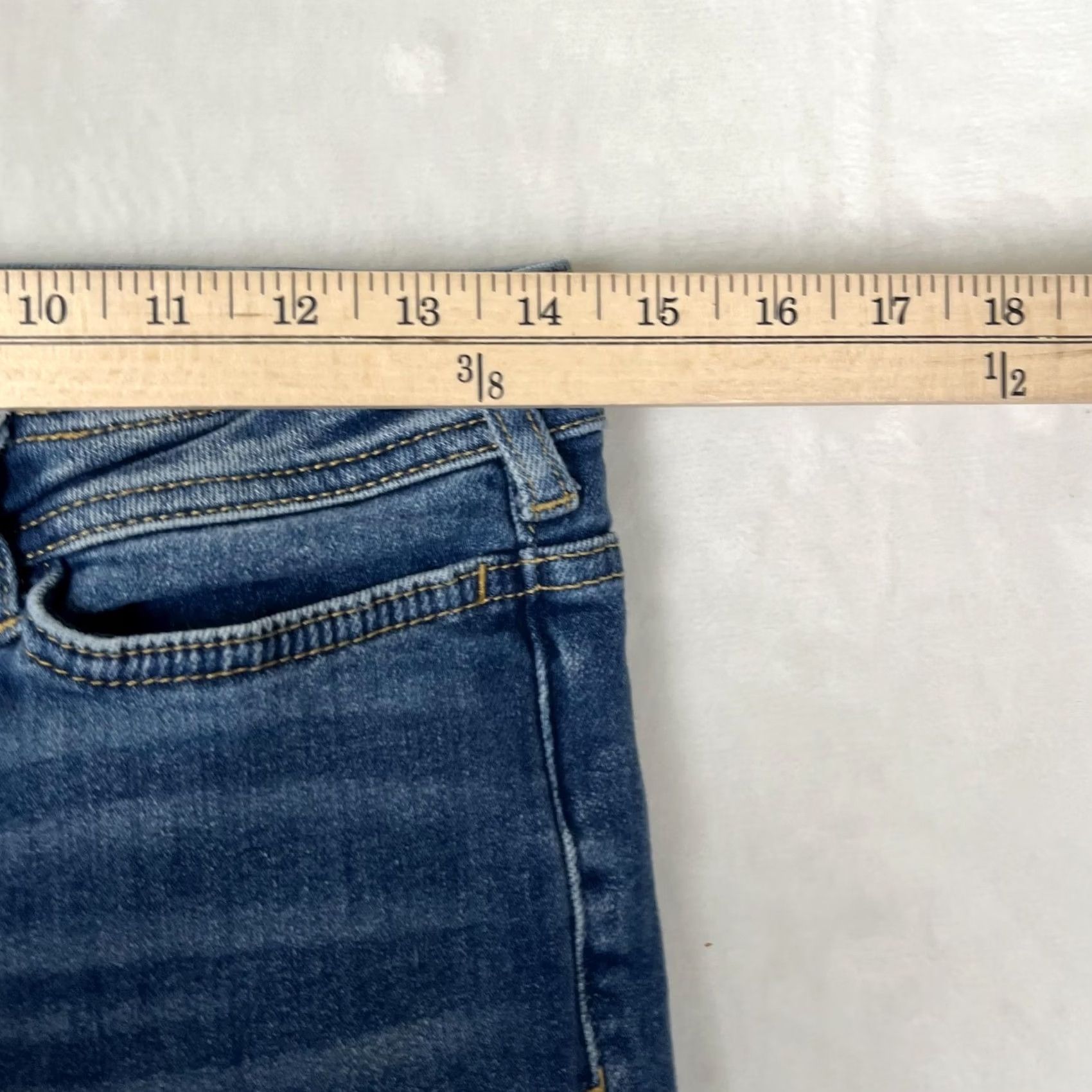 Vintage Pilcro And The Letterpress Jeans Womens High-Rise Skinny 28 Blue Wash Denim Size 28" / US 6 / IT 42 - 3 Thumbnail