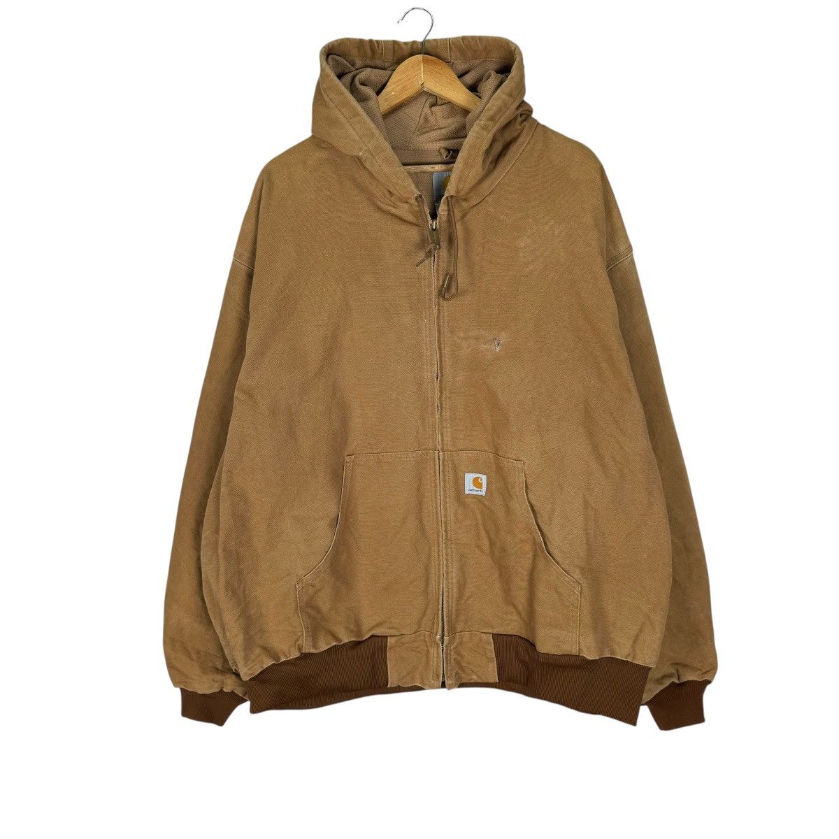 Carhartt ☀️CARHARTT HOODIE DUCK CANVAS ZIPPER JACKET SIZE 4XL Size US XXL / EU 58 / 5 - 2 Thumbnail
