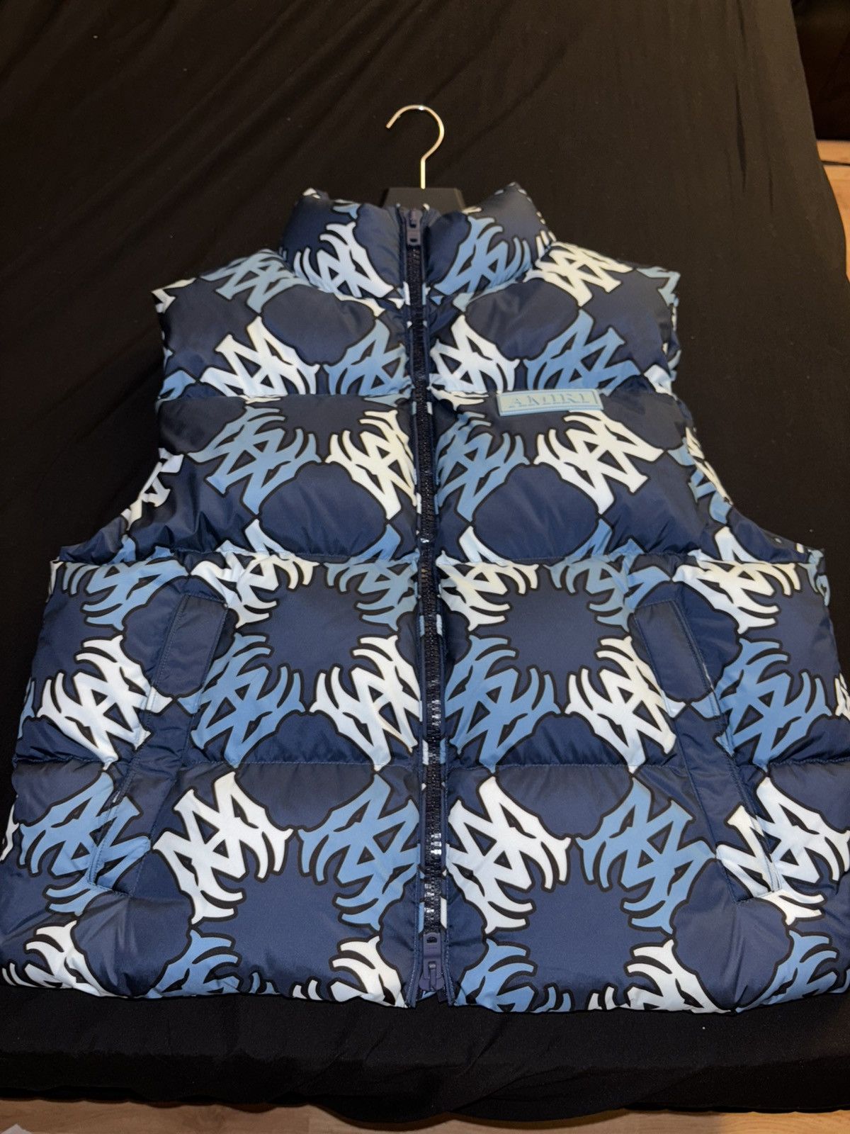 Amiri AMIRI QUAD DOWN GILET POLYESTER Midnight Blue Size US L / EU 52-54 / 3 - 1 Thumbnail