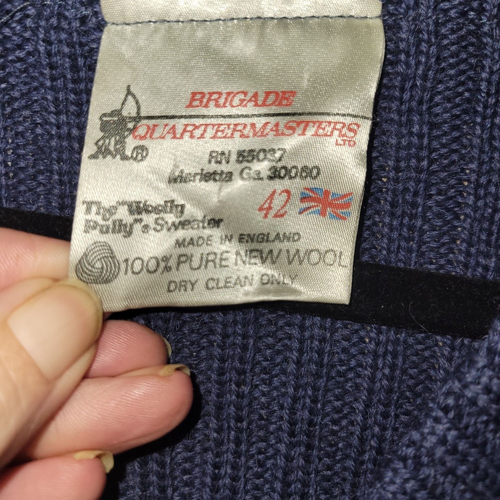 & Other Stories Brigade Quartermasters Woolly Wool Sweater England Mens 42 M Size US M / EU 48-50 / 2 - 2 Thumbnail