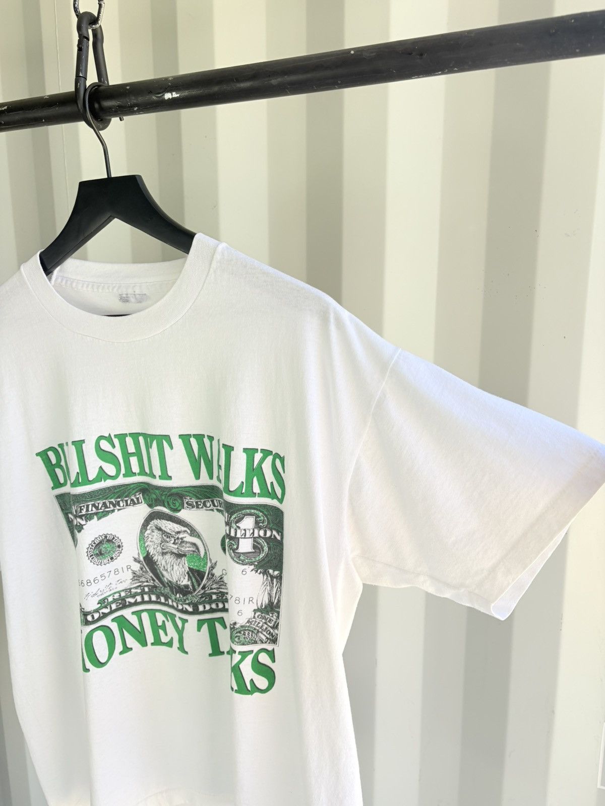 Vintage Money Talks Sun Faded Shirt Thrashed Distressed Boxy ERD Size US XL / EU 56 / 4 - 3 Thumbnail