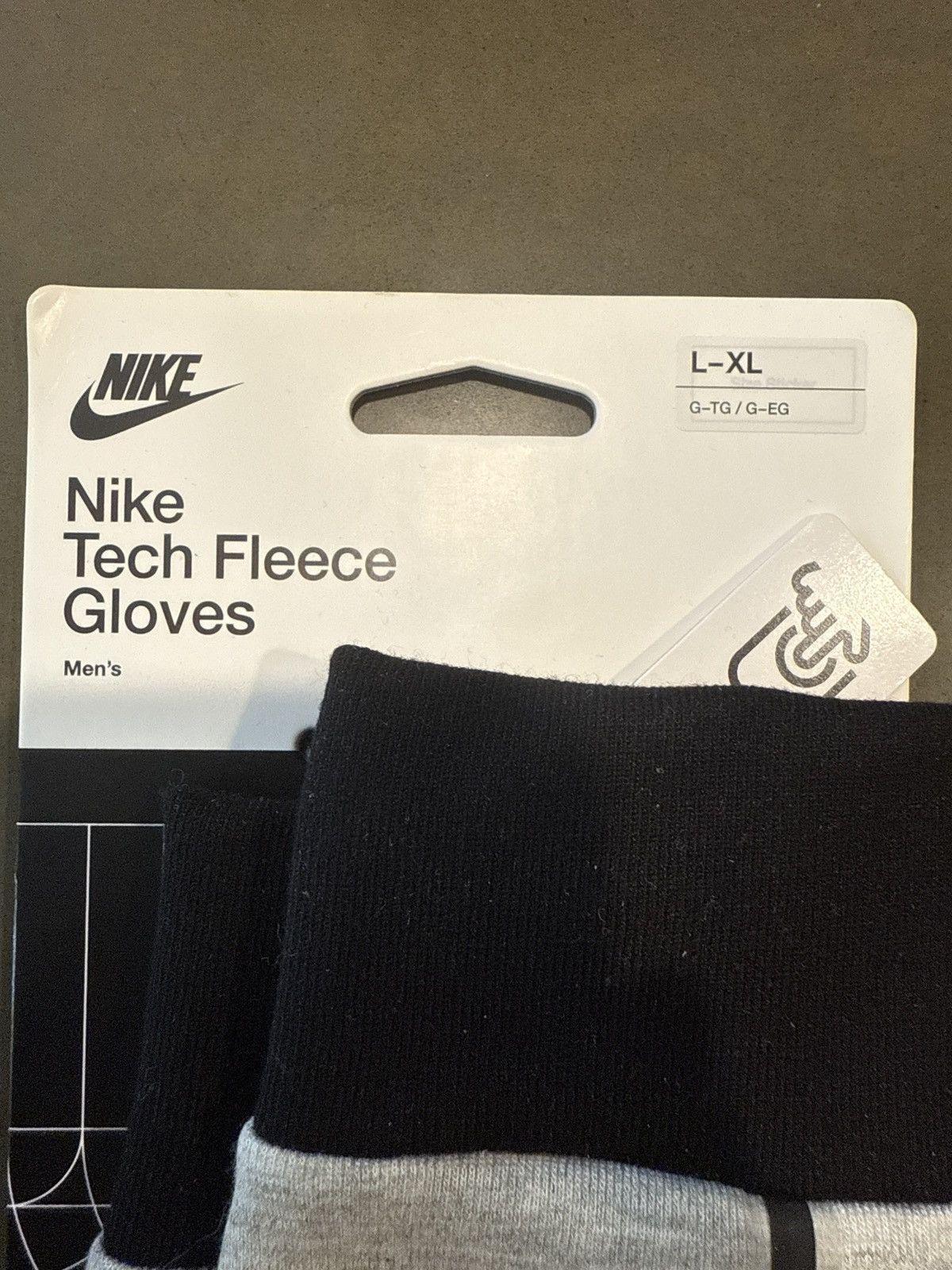 Nike NIKE TECH FLEECE MEN’S GLOVES NEW NSW L/XL Size ONE SIZE - 3 Thumbnail