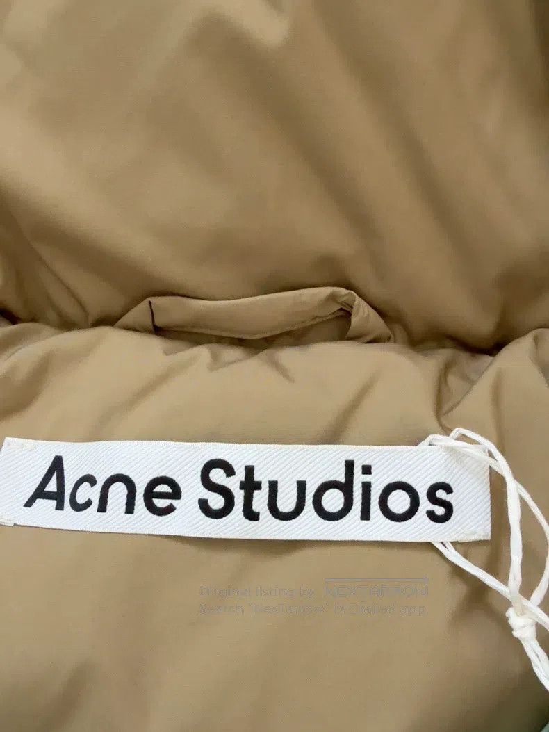 Acne Studios Acne Studios Women's Short Down Jacket, beige Size XXS / US 00 / IT 34 - 3 Thumbnail