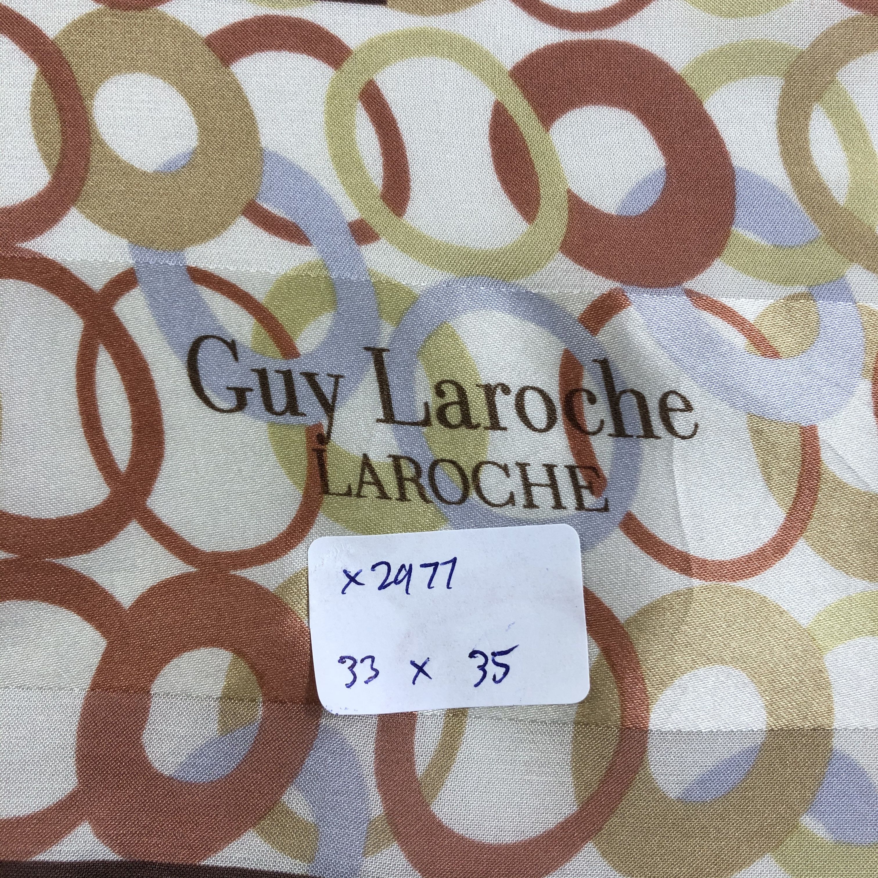 Guy Laroche × Vintage Vintage Guy Laroche Silk Scarf Size ONE SIZE - 7 Thumbnail
