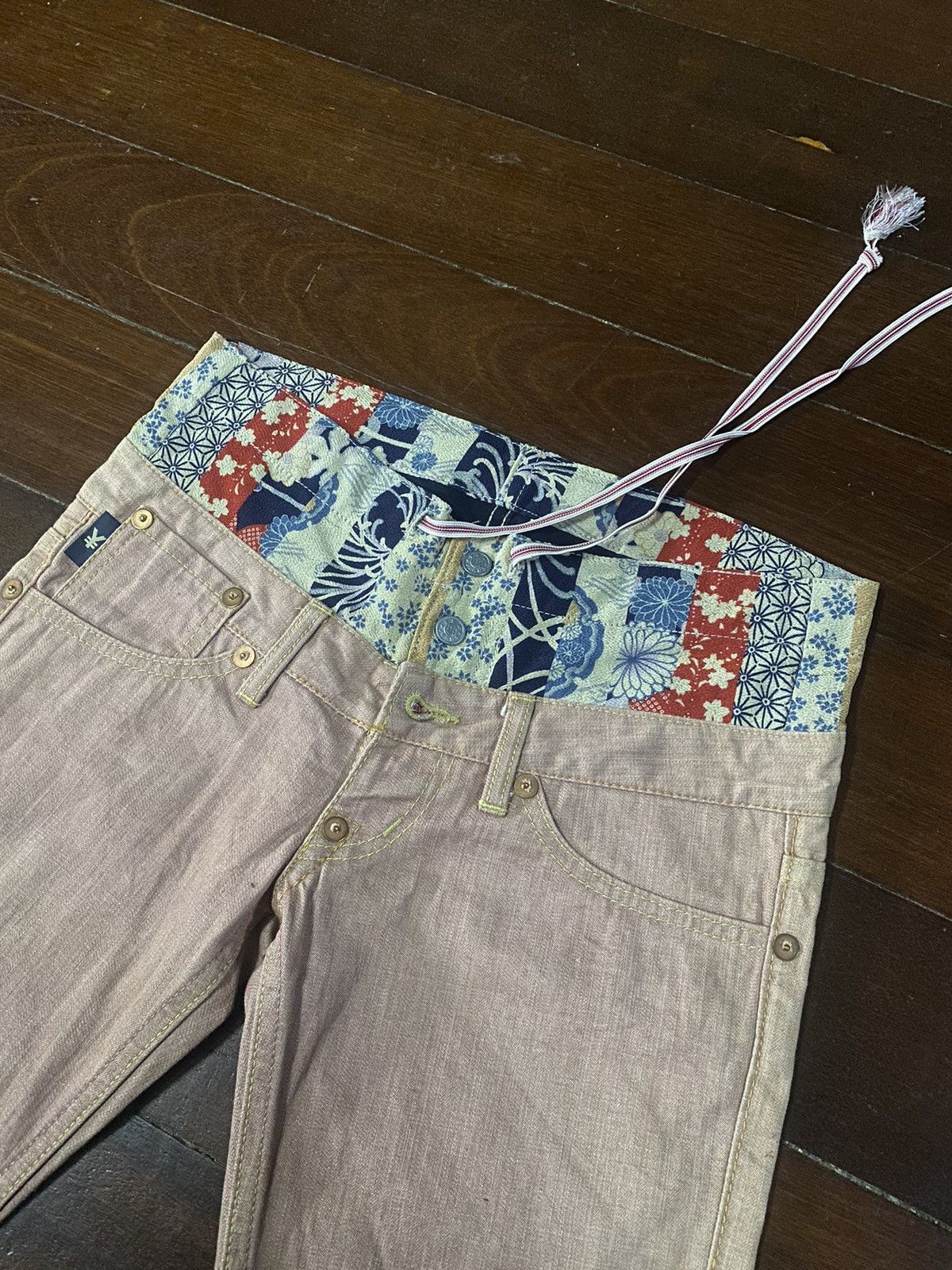 Le Grande Bleu (L.G.B.) rare yen japanese brand double waist boot cut sukajan b-1 Size US 32 / EU 48 - 15 Thumbnail