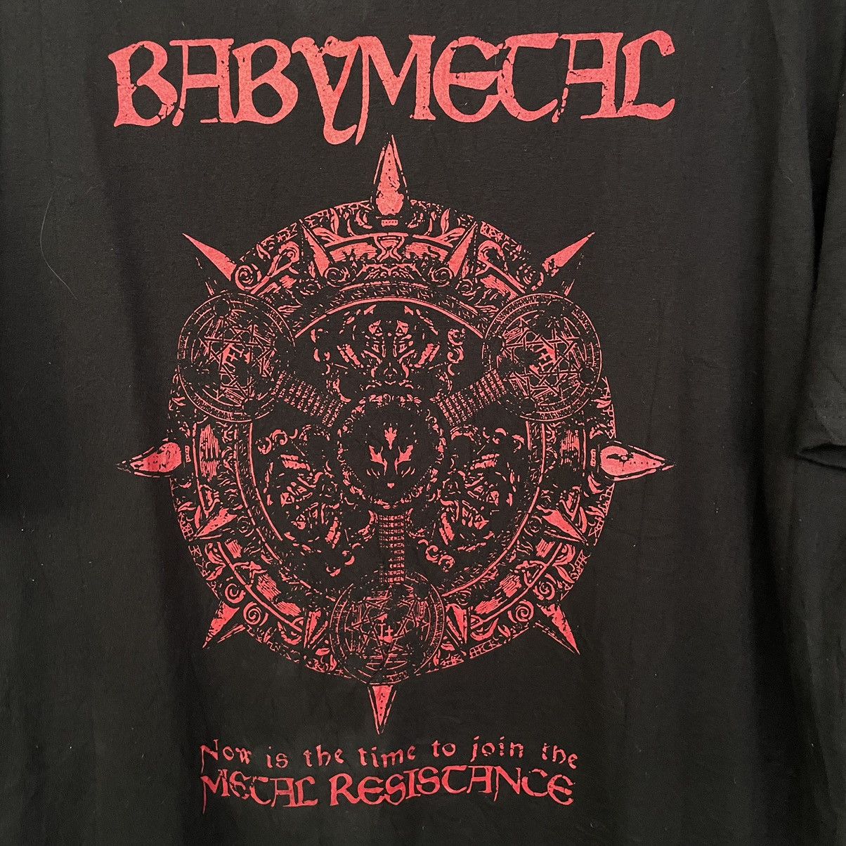 Band Tees × Japanese Brand Babymetal Japanese Kawaii Metal Band The One Song Promo Tee Size US XXL / EU 58 / 5 - 7 Thumbnail