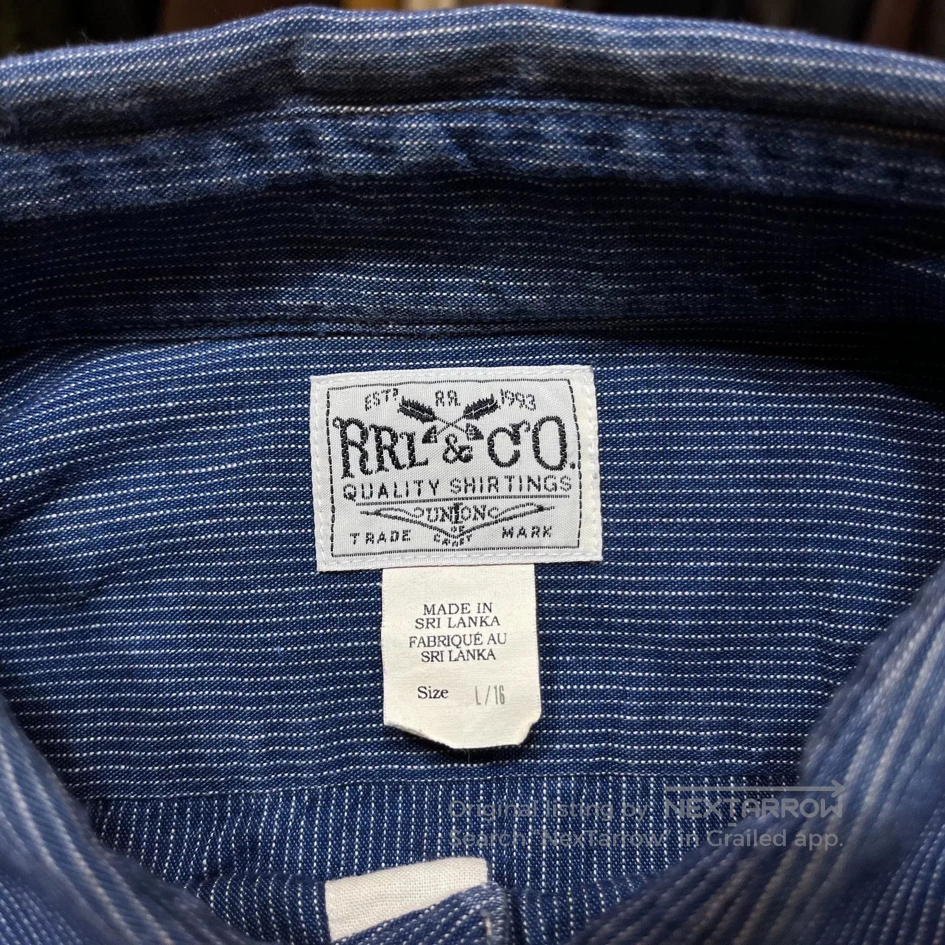 RRL Ralph Lauren RRL Striped Shirt by Ralph Lauren. Size US L / EU 52-54 / 3 - 3 Thumbnail