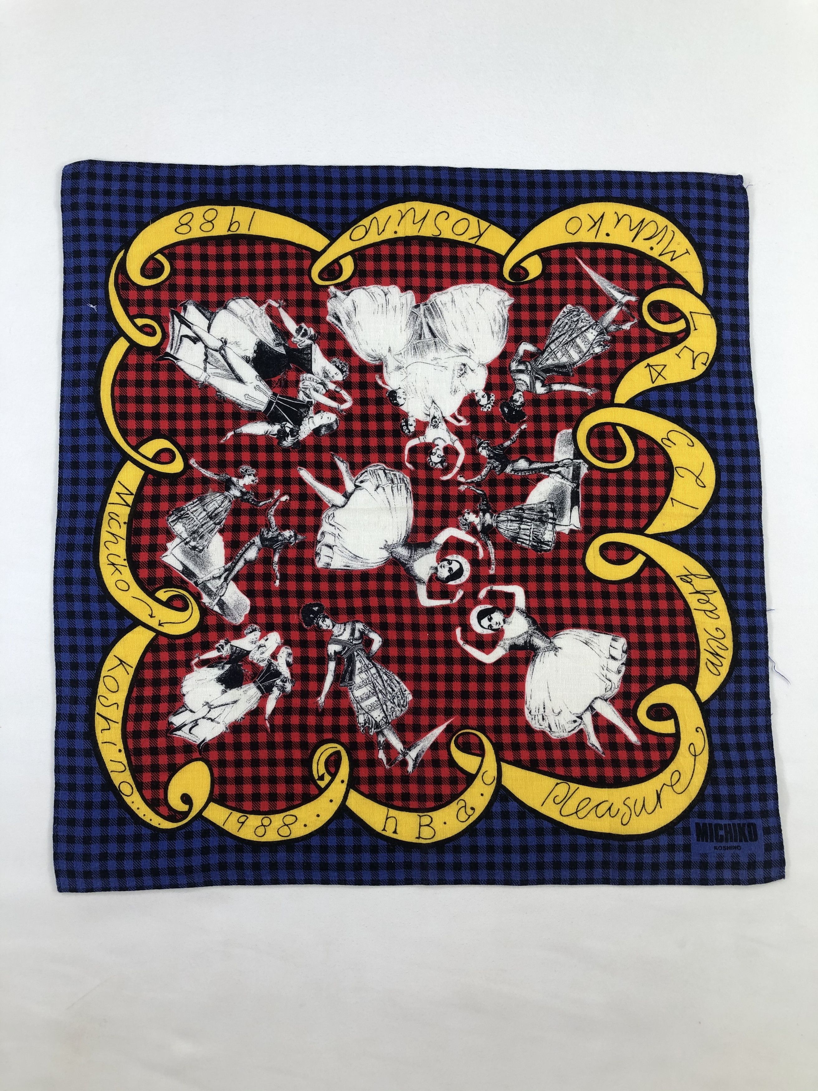 Japanese Brand Michiko Koshino Handkerchief / Bandana / Neckerchief Size ONE SIZE - 2 Thumbnail