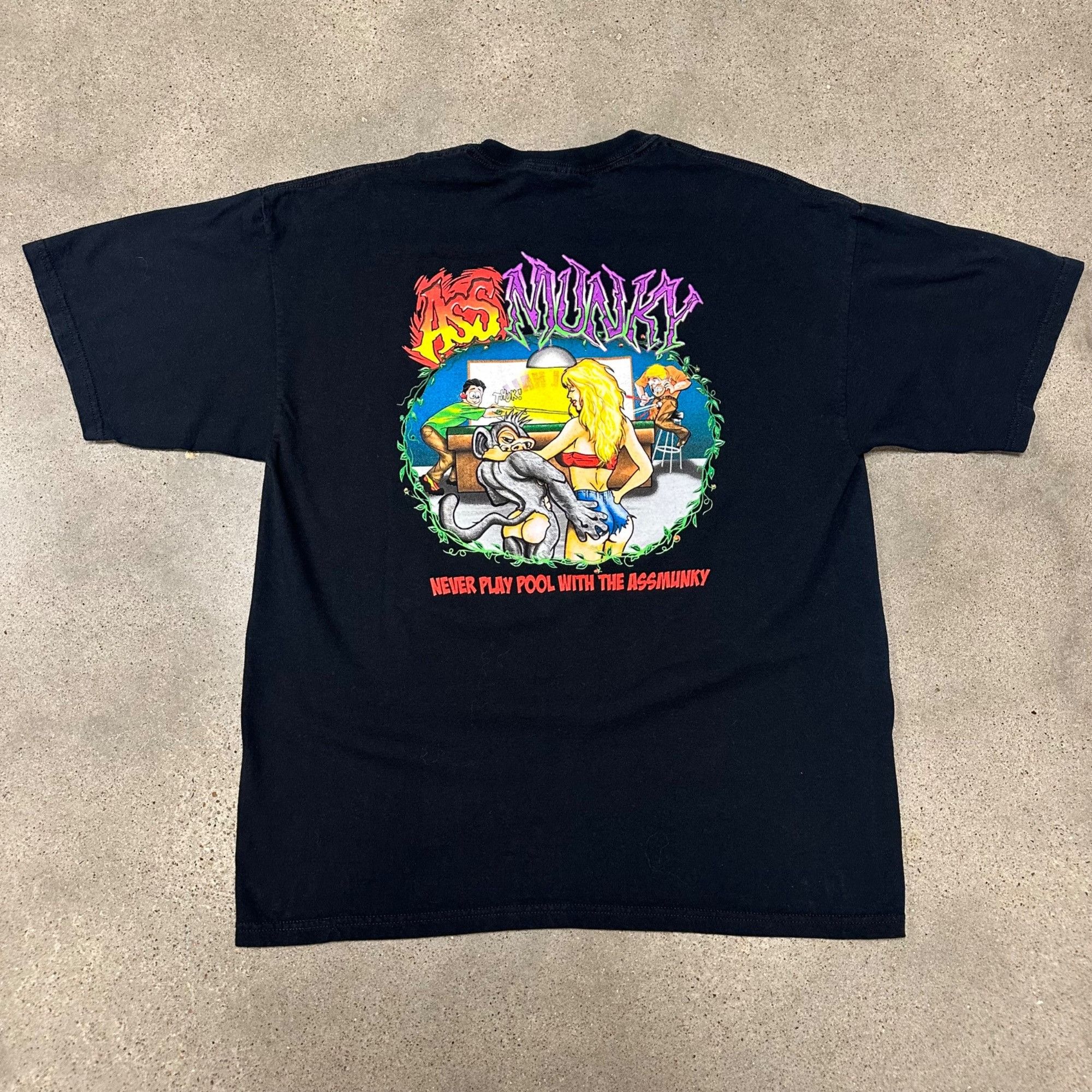 Vintage Vintage Butt Munky Billiards Pool Shirt Size US XL / EU 56 / 4 - 2 Thumbnail