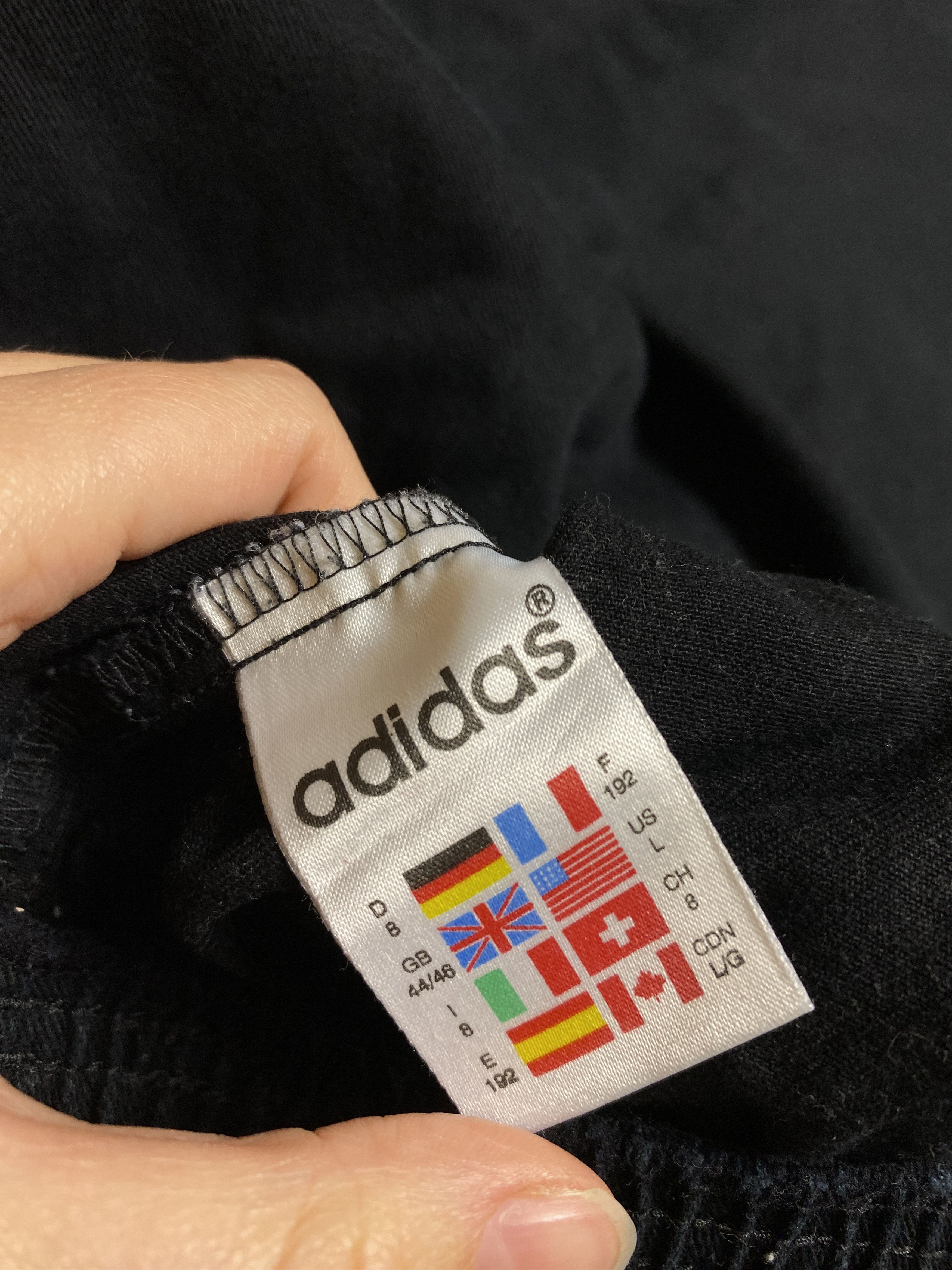 Adidas × Vintage Adidas black crewneck hoodie big spell out logo vintage y2k Size US L / EU 52-54 / 3 - 7 Thumbnail