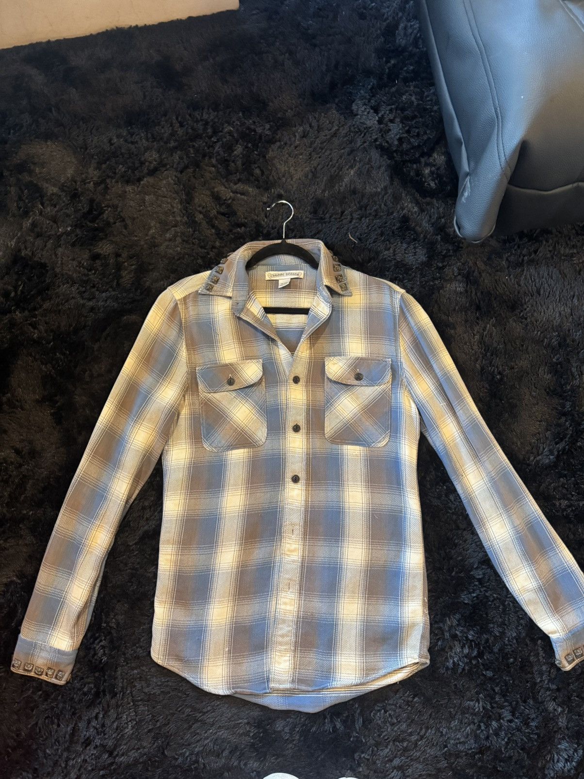 Chrome Hearts Chrome Hearts Studded Flannel Shirt Size US M / EU 48-50 / 2 - 1 Thumbnail