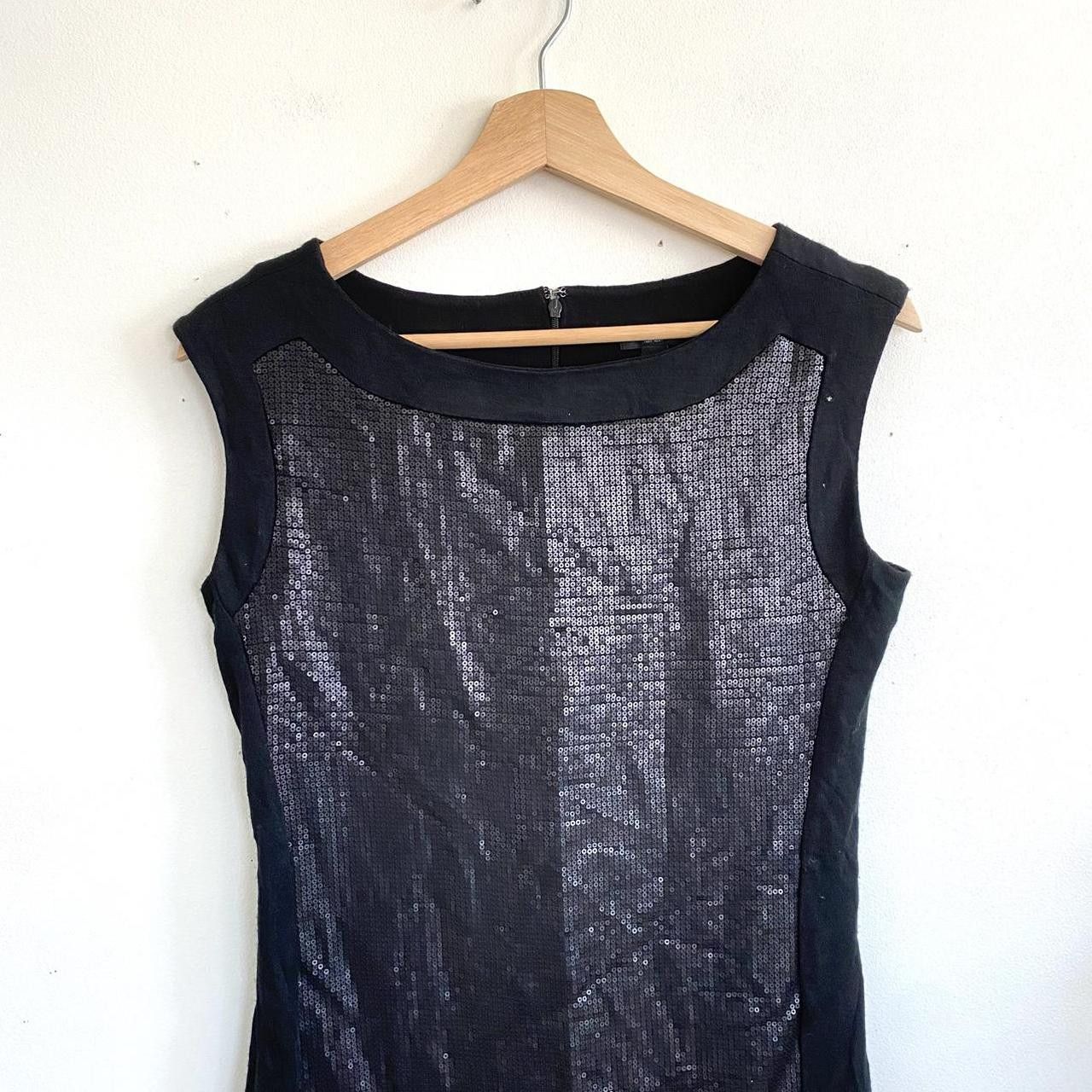 Ann Taylor ANN TAYLOR BLACK BODY CON SEQUIN MINI DRESS WOMENS SIZE 2 Size XS / US 0-2 / IT 36-38 - 2 Thumbnail