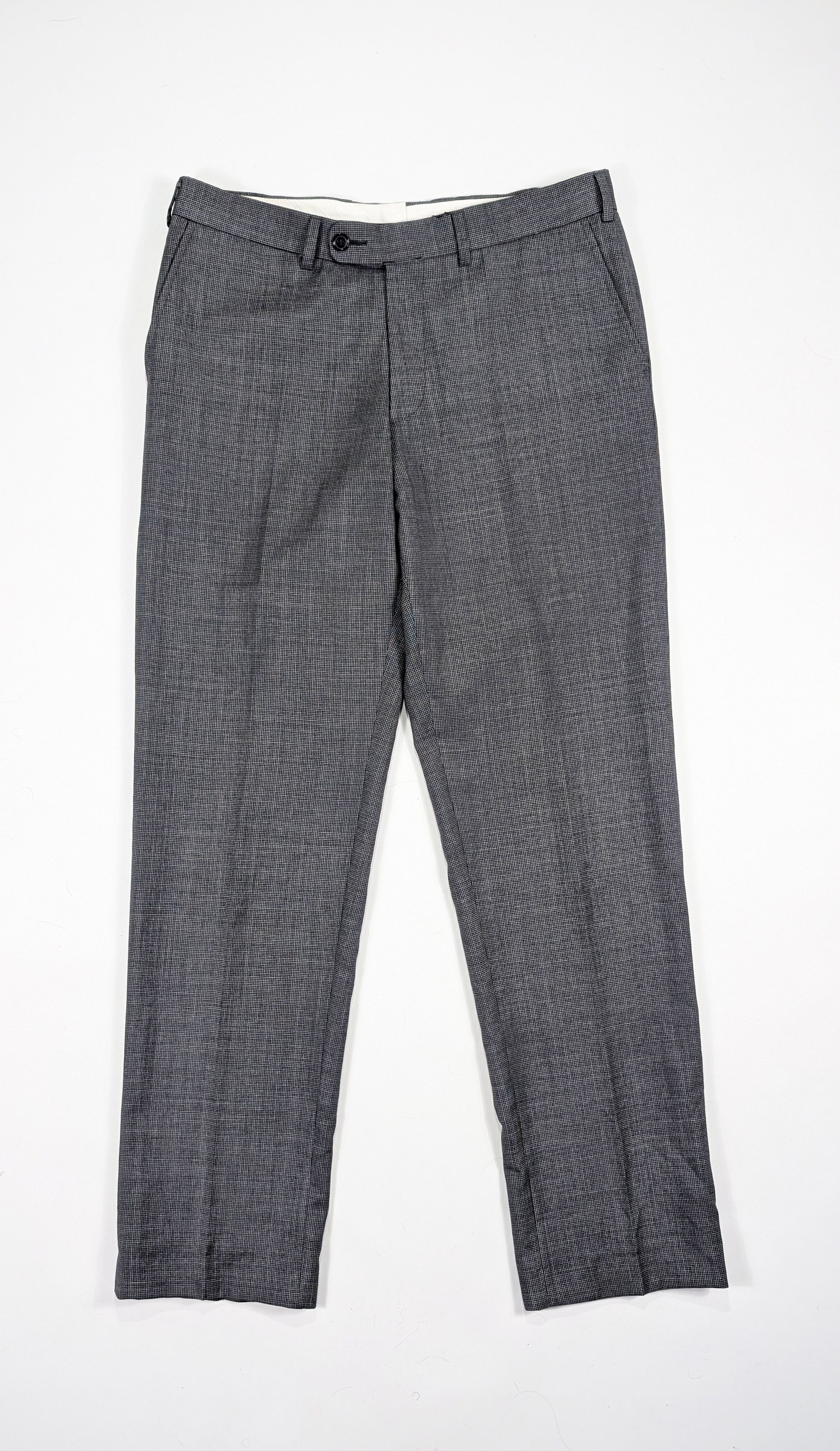 Suitsupply Suitsupply Gray Houndstooth 110's Wool Suit Size 36R Size 36R - 9 Thumbnail