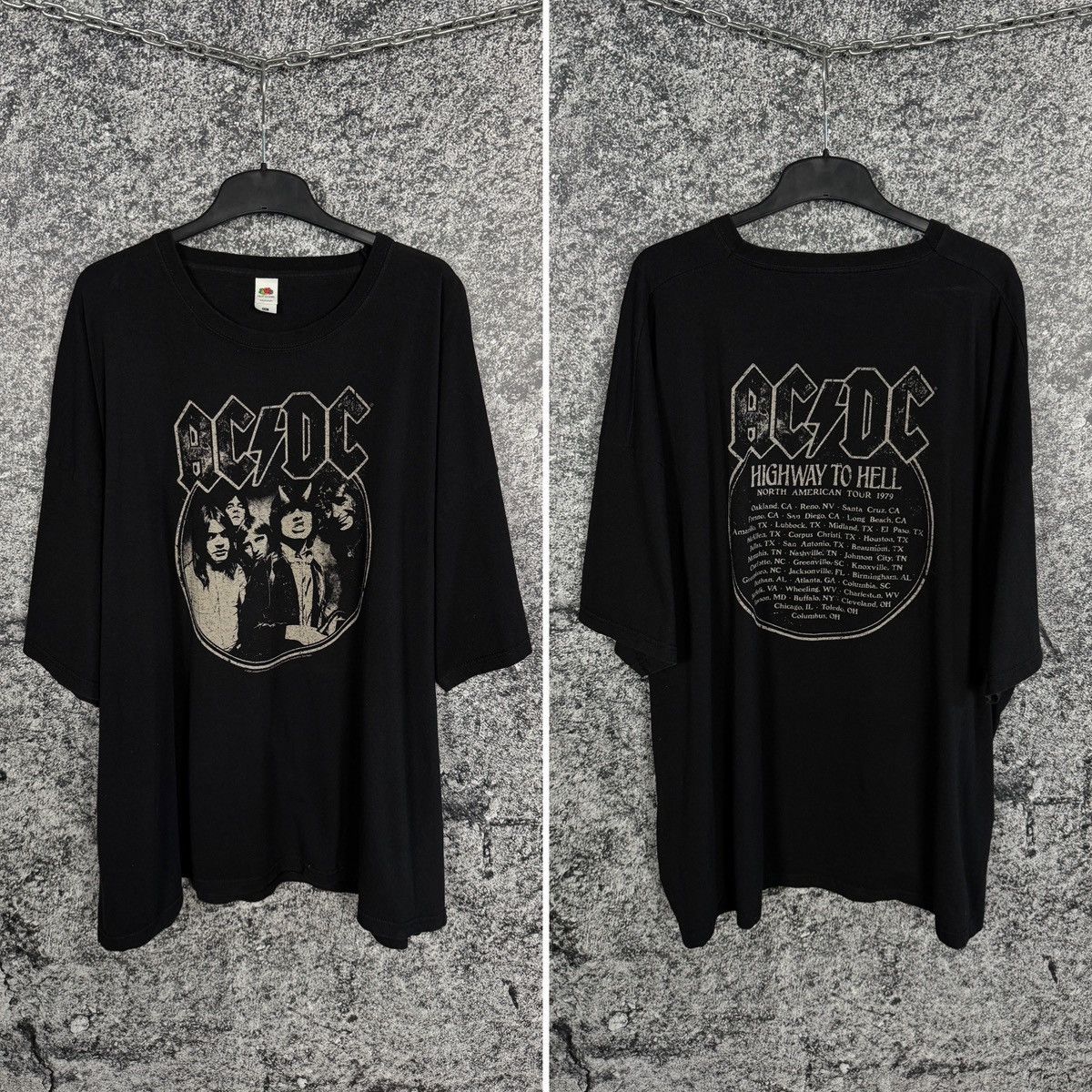 AC/DC AC/DC Highway To Hell North America Tour 1979 Rock Tee 5XL Size US XXL / EU 58 / 5 - 1 Thumbnail