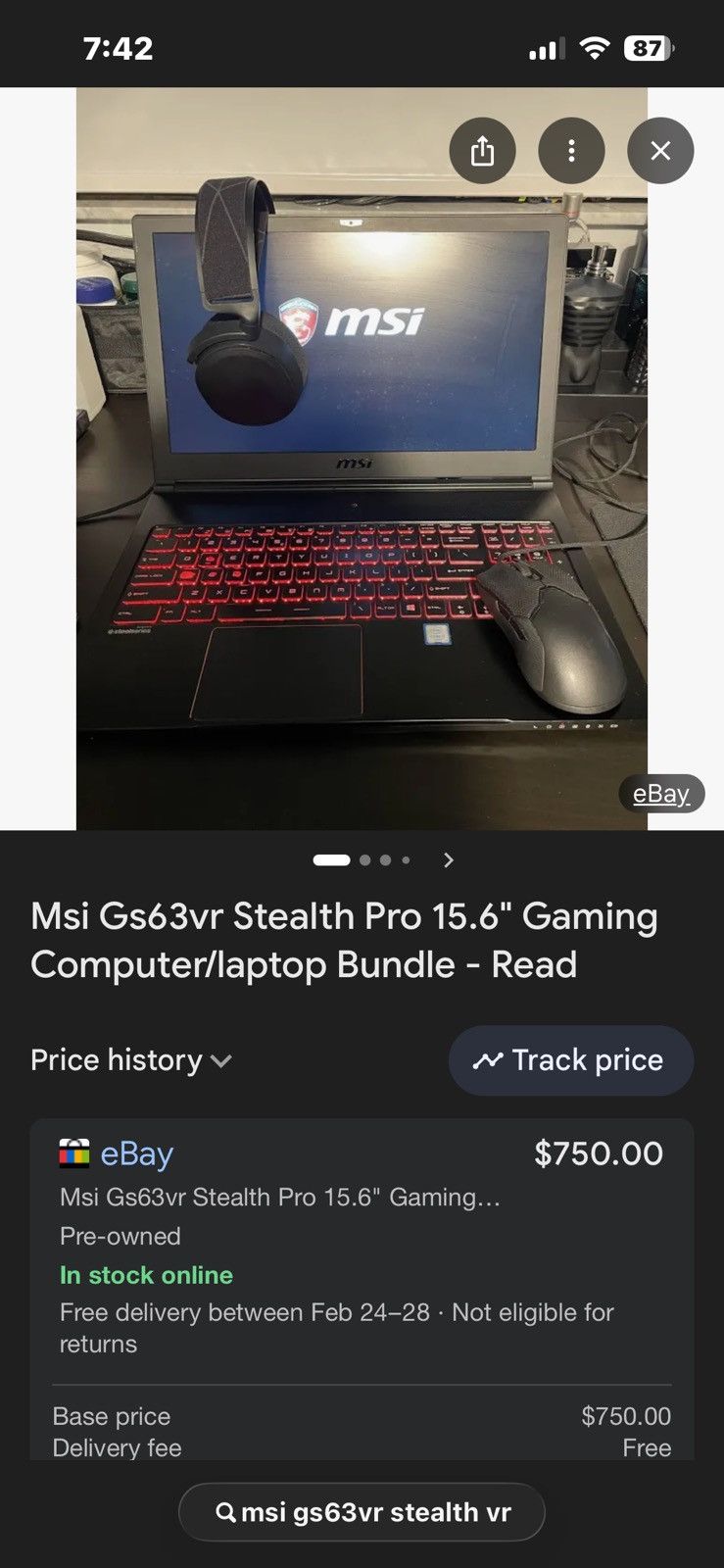 The Game Msi gaming laptop Size ONE SIZE - 6 Thumbnail