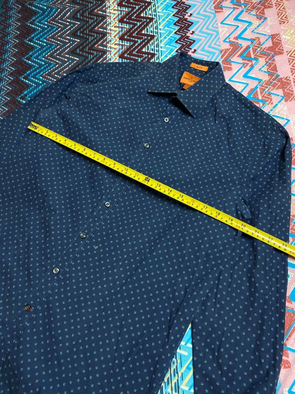 Simon Carter × Vintage Simon Carter over print shirt slim fit Size US L / EU 52-54 / 3 - 9 Thumbnail