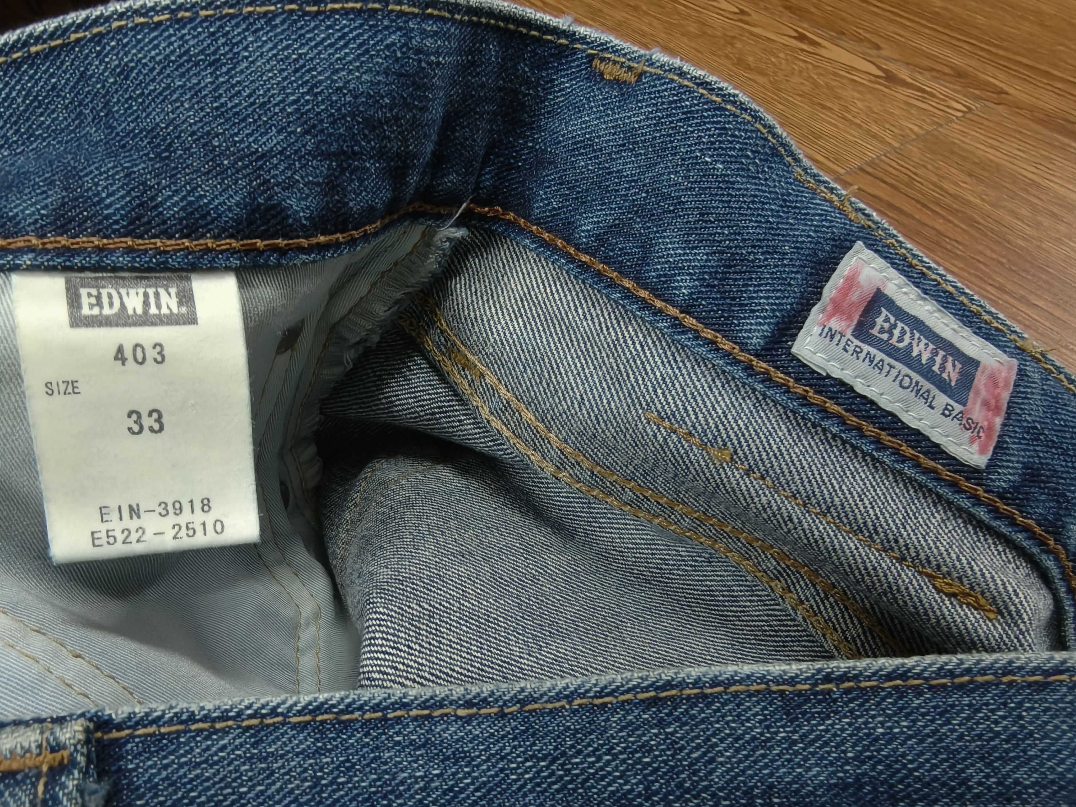 Edwin EDWIN 403 jeans International Basic made in JAPAN Size US 33 - 5 Thumbnail