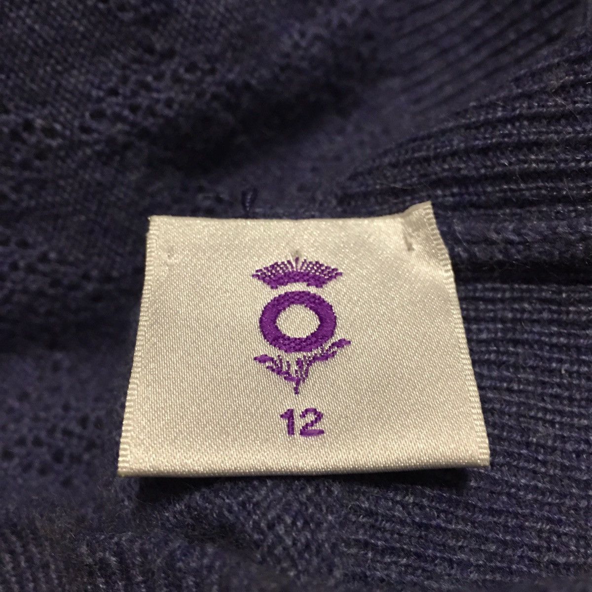 Designer BRORA Cashmere Blue Elegantly Scotland Cardigan UK 12 Size M / US 6-8 / IT 42-44 - 9 Thumbnail