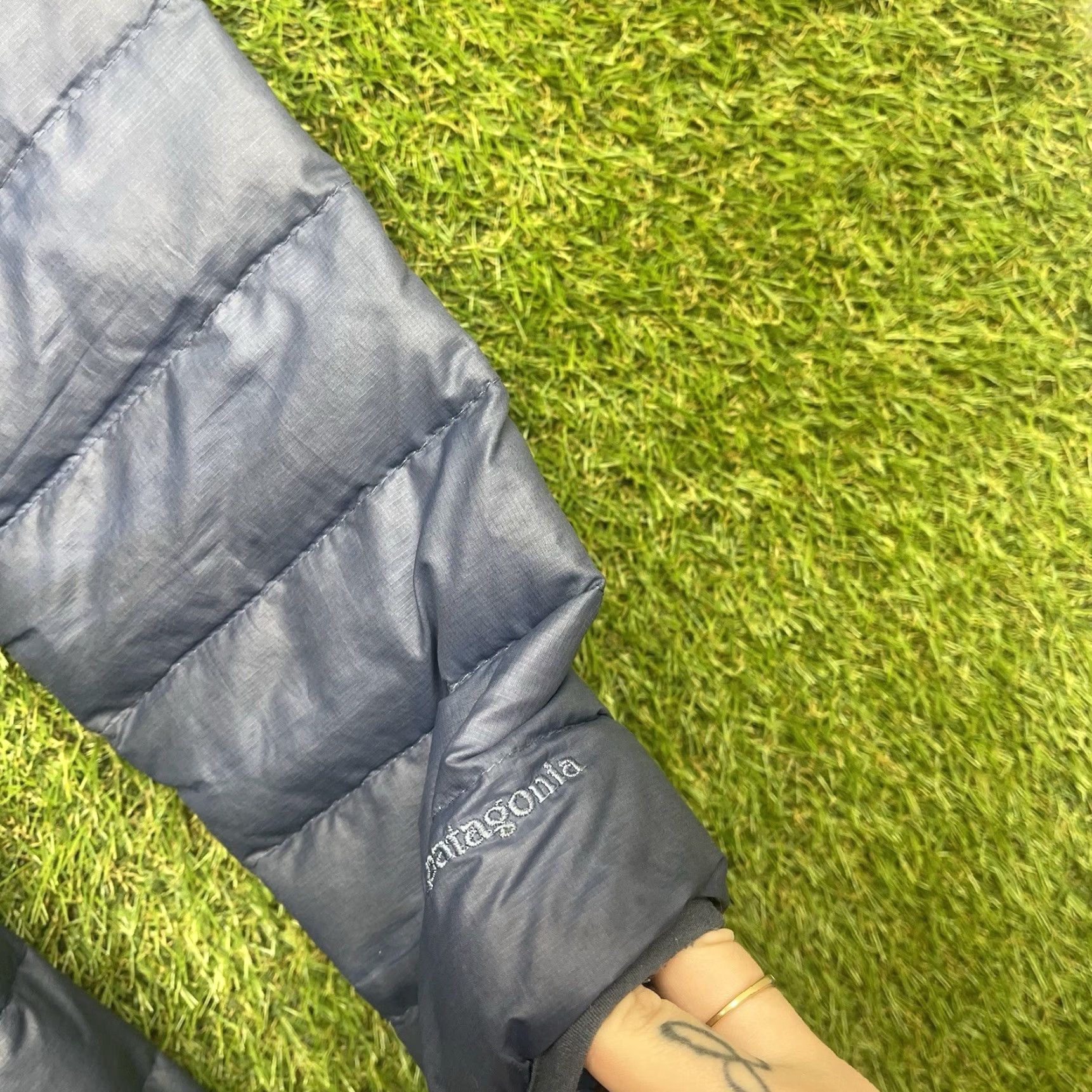 Patagonia Patagonia Fiona Down Jacket Womens XS Parka Blue Lightweight Long Sleeve Outdoor Size XS / US 0-2 / IT 36-38 - 4 Thumbnail