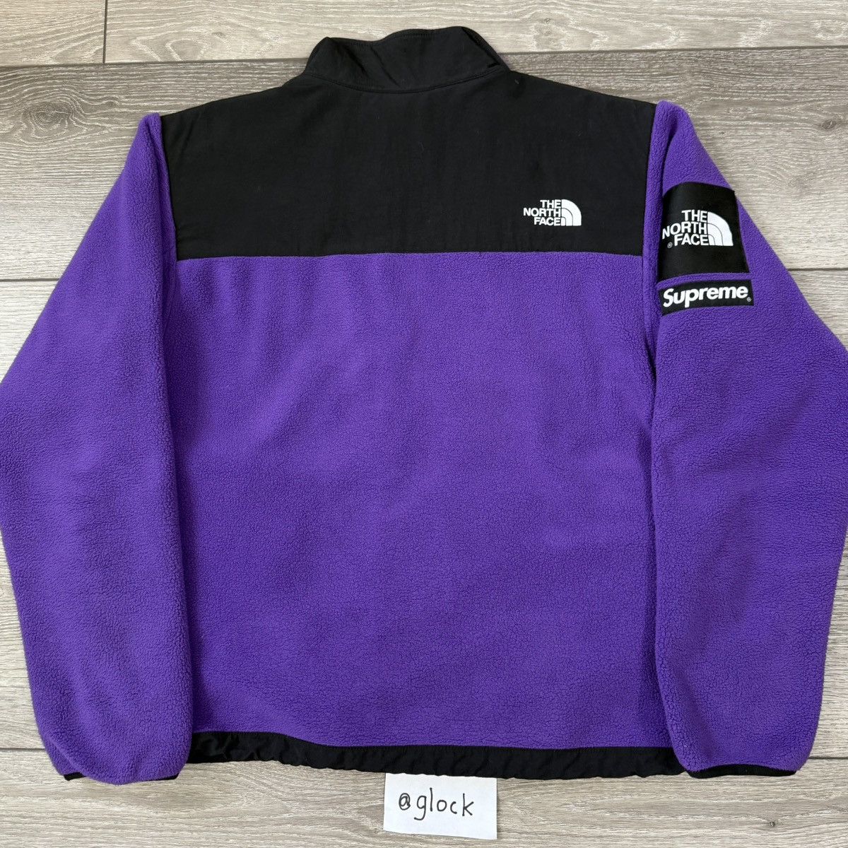 Supreme × The North Face Supreme SS19 TNF Arc Logo Denali Fleece Jacket Purple Medium Size US M / EU 48-50 / 2 - 2 Thumbnail