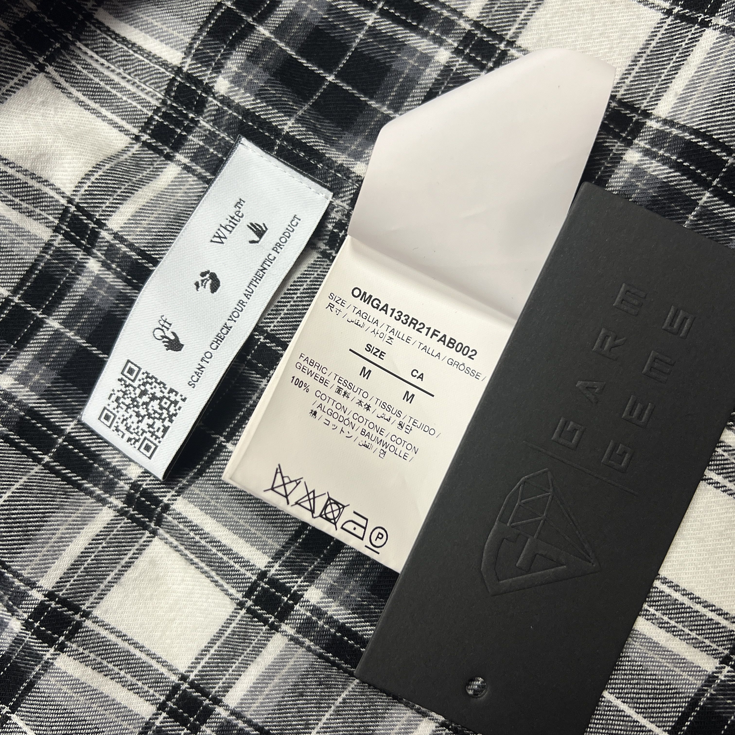 Off-White Off-White Checked Arrows Flannel Shirt Size US M / EU 48-50 / 2 - 7 Thumbnail