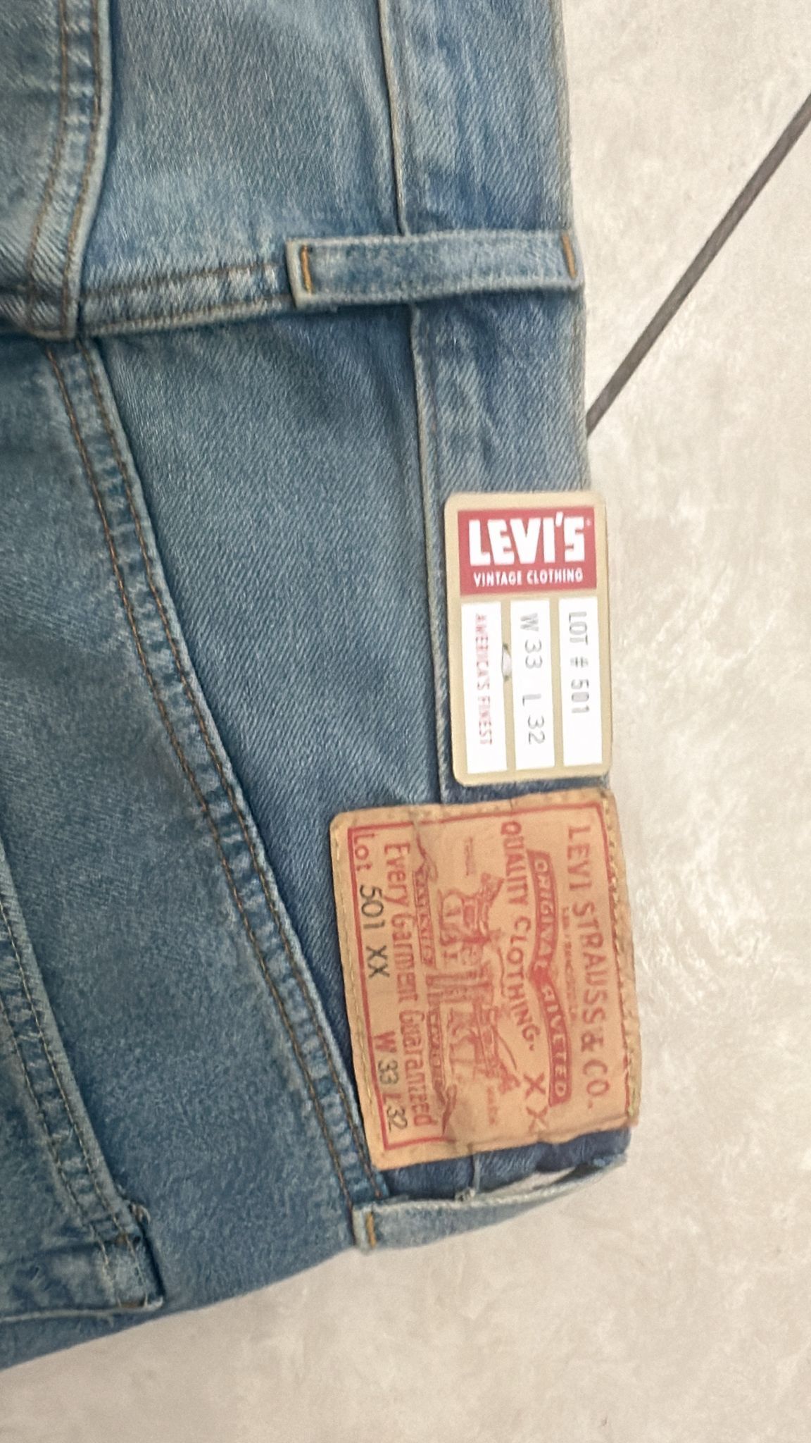 Levi's Vintage Clothing LVC Levi's Vintage Clothing 1955 501XX BigE Selvedge Jeans Size US 33 - 7 Thumbnail