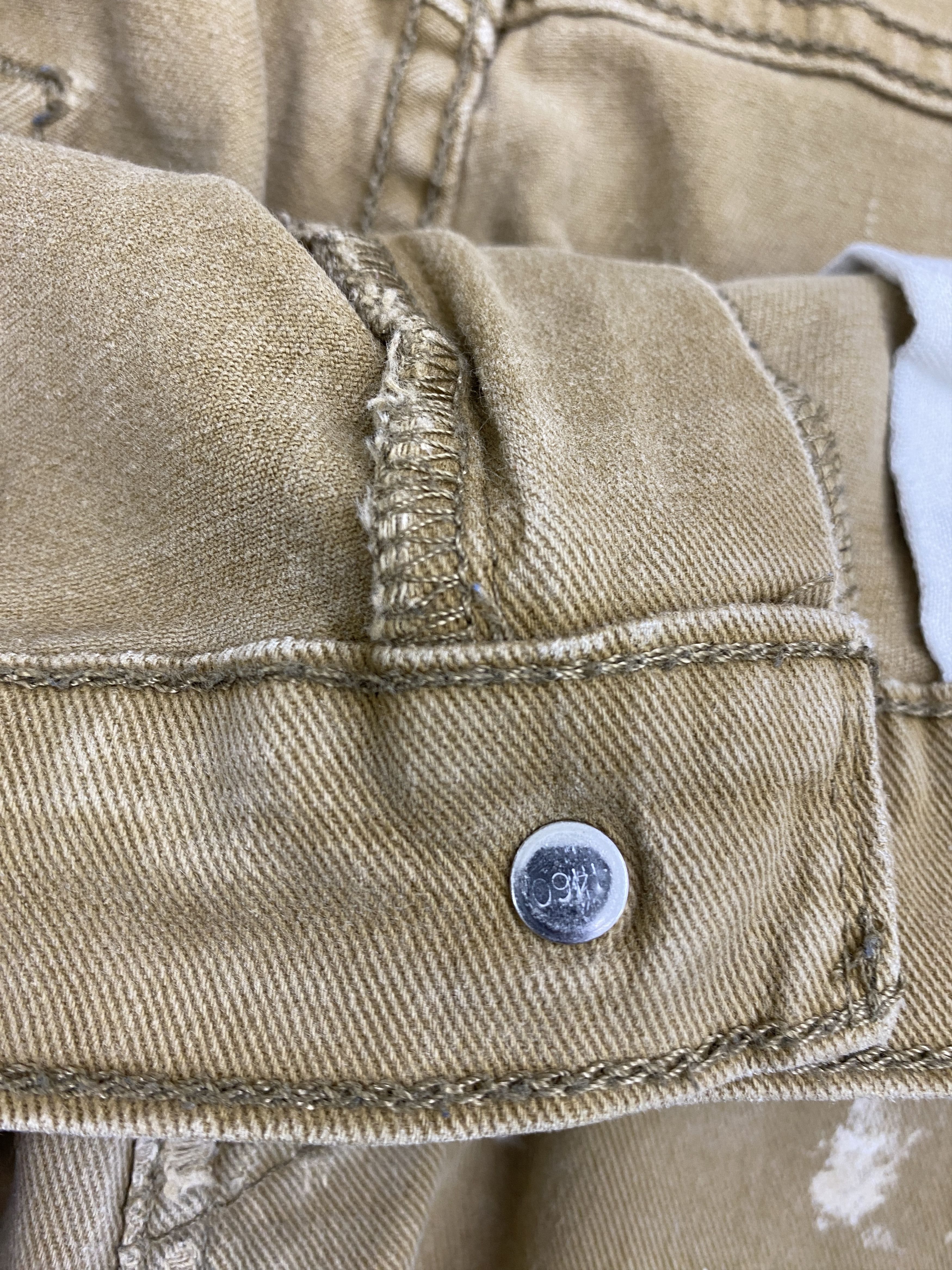 Levi's × Vintage Splatter Paint Vintage Levis 513 Brown Jeans Size US 34 / EU 50 - 12 Thumbnail