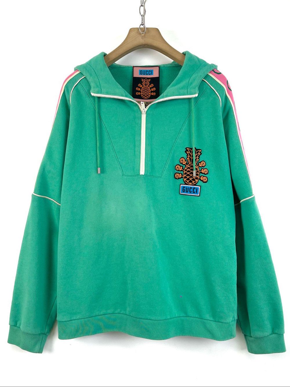 Gucci Gucci Pineapple Logo Hoodie Size M Size US M / EU 48-50 / 2 - 1 Thumbnail