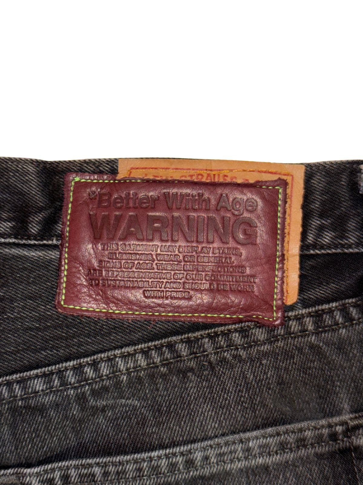 Better With Age BETTER WITH AGE DERBY PLEATED DENIM "BLACK" Size US 35 - 6 Thumbnail