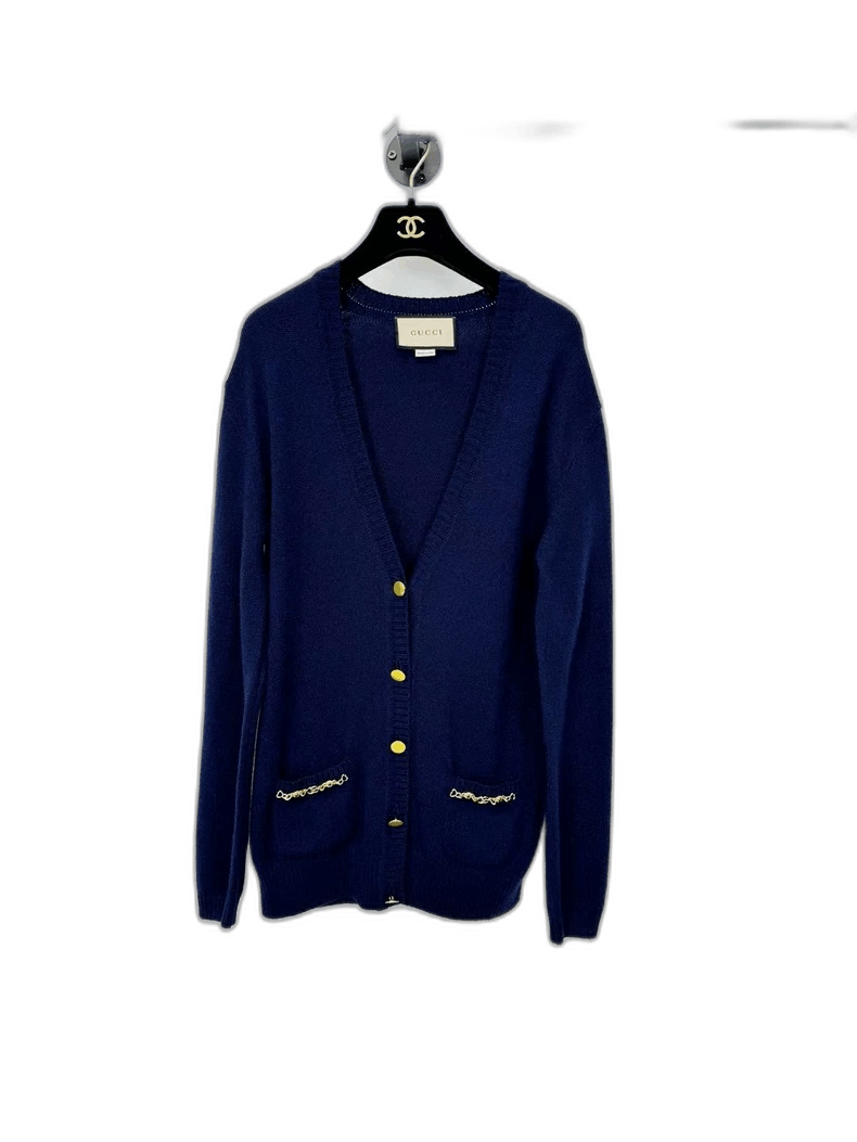 Gucci Gucci Long Sleeve Cashmere Cardigan for Sale-2505 Size S / US 4 / IT 40 - 1 Thumbnail