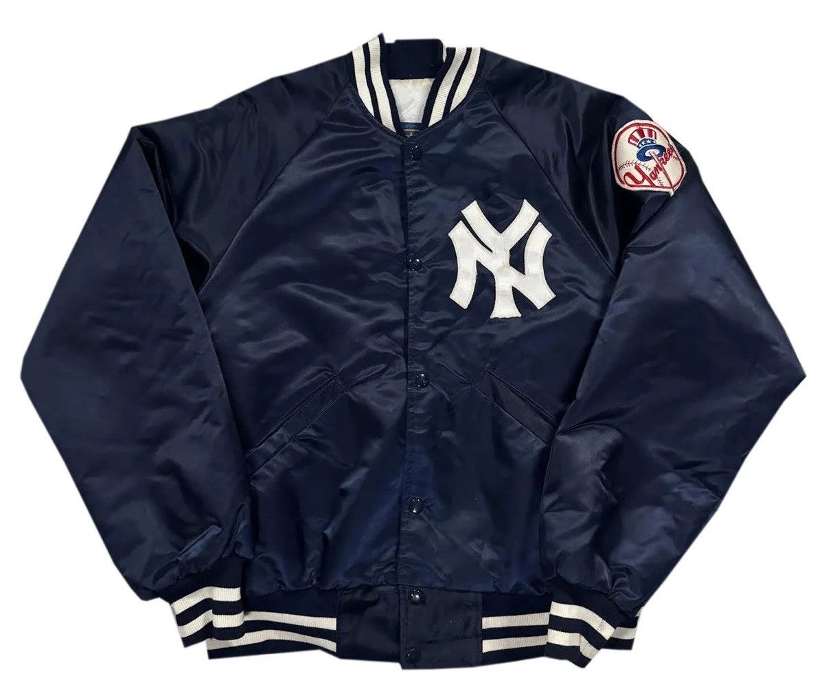 Starter Vintage Starter New York Yankees Satin Dugout Jacket (Size L Size US L / EU 52-54 / 3 - 1 Thumbnail