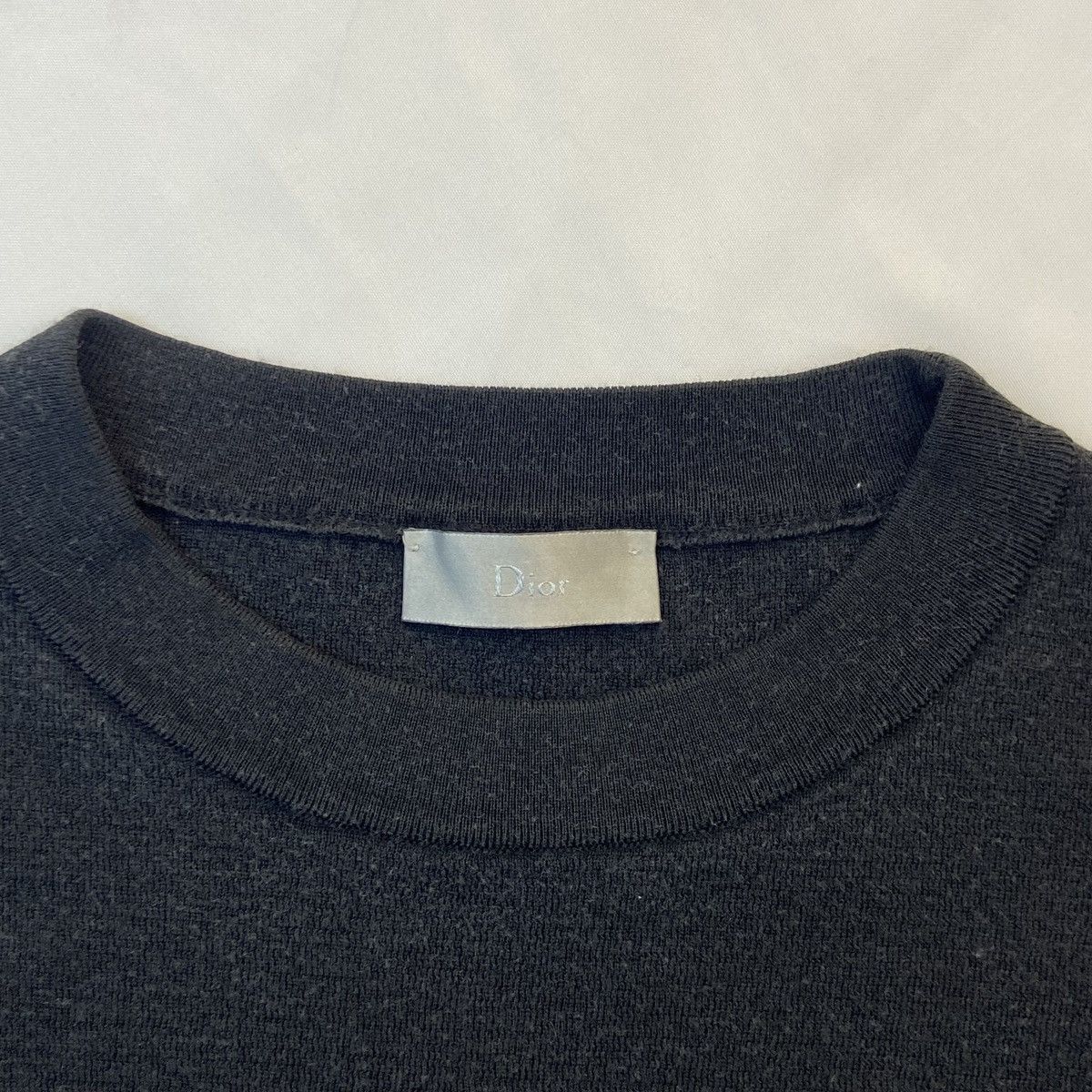 Dior Dior Black Logo Printed Wool Crew Neck Sweatshirt K26WX Size US S / EU 44-46 / 1 - 5 Thumbnail