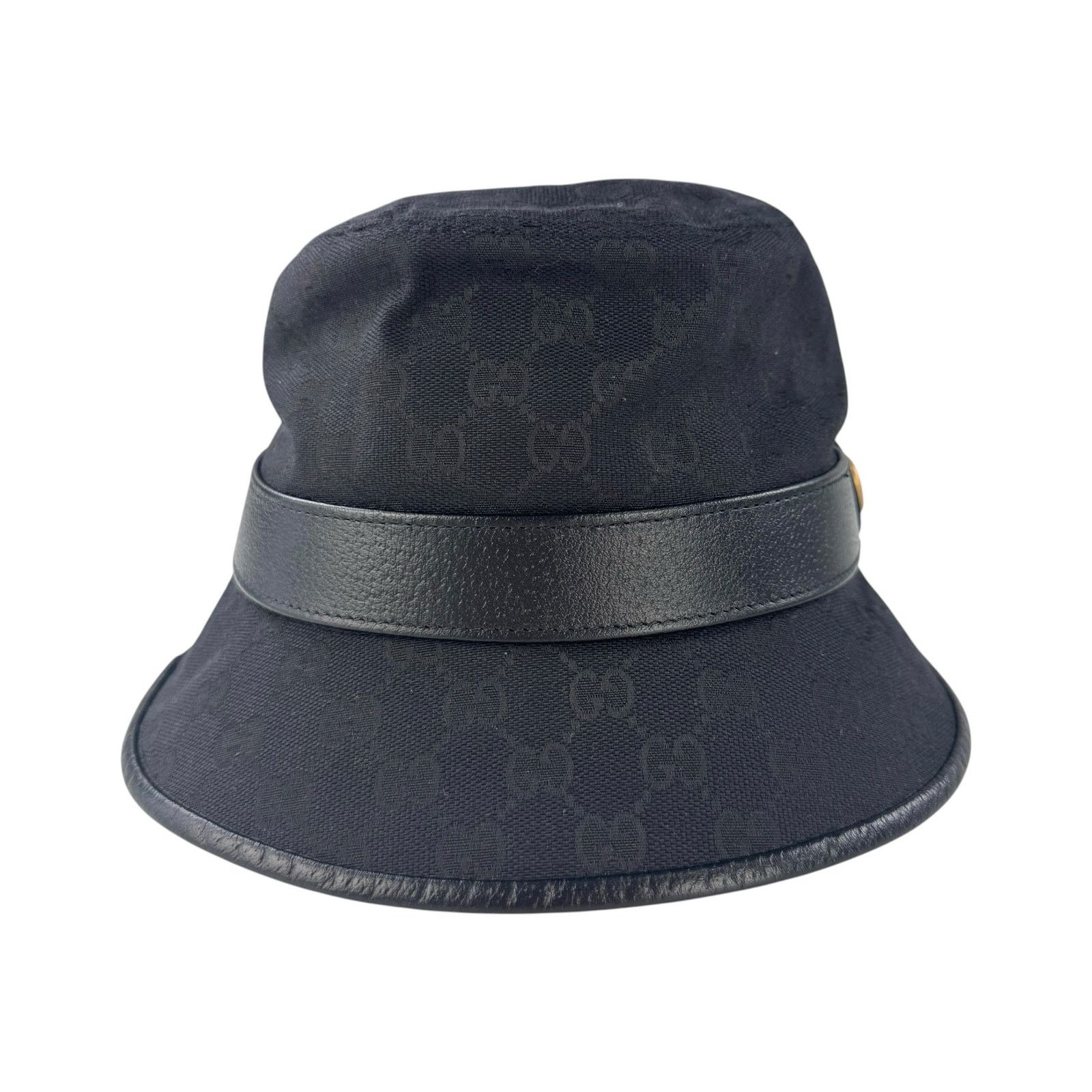 Gucci Gucci Monogram Black Bucket Hat Size ONE SIZE - 6 Thumbnail