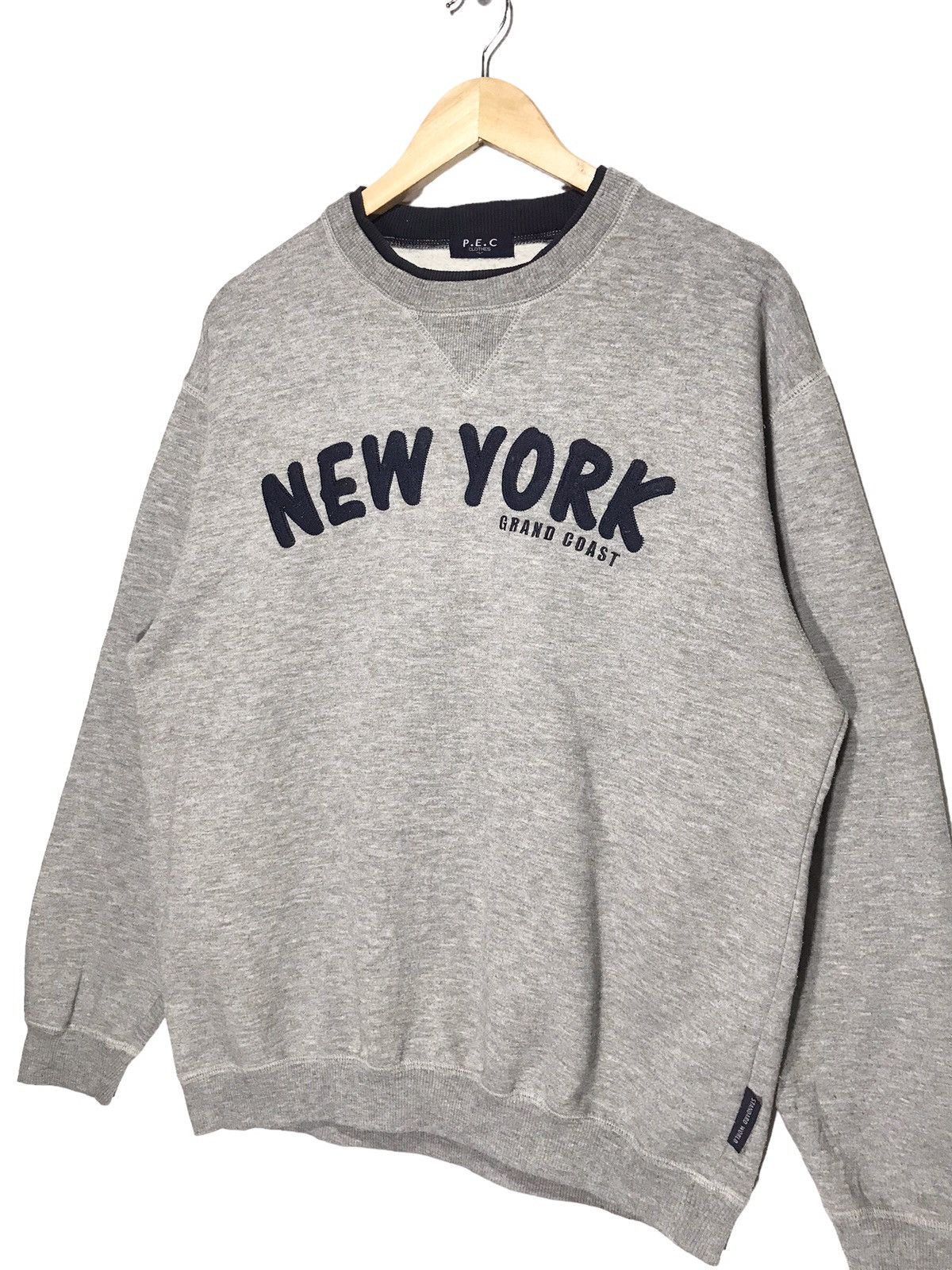 Japanese Brand × Vintage Vintage New York Grand Coast Spellout Sweatshirt Size US L / EU 52-54 / 3 - 2 Thumbnail