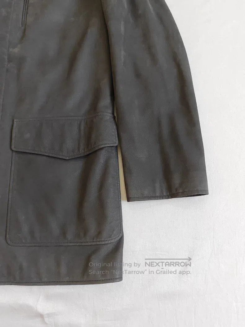 Hermes Hermes Dark Gray Sandpapered Leather Vintage Texture Hunti Size US M / EU 48-50 / 2 - 8 Thumbnail