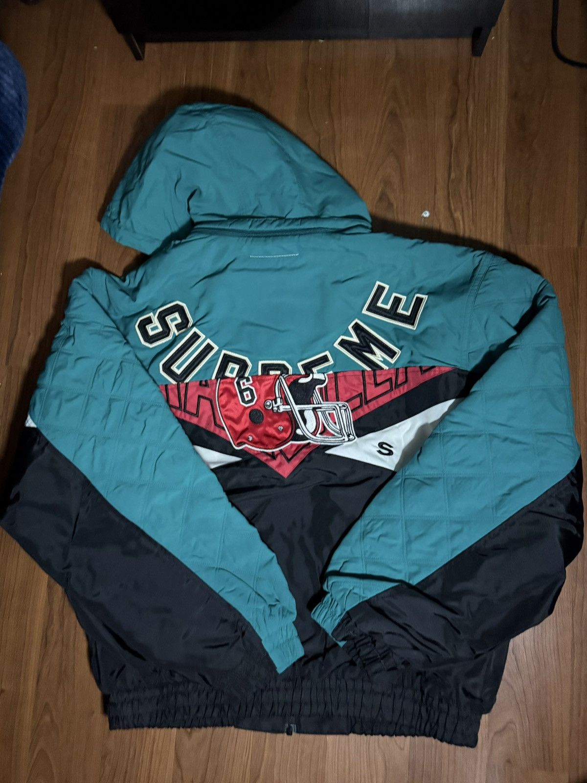 Maison Margiela × Supreme Supreme MM6/Maison Margiela Split Stadium Jacket teal Size US M / EU 48-50 / 2 - 2 Thumbnail