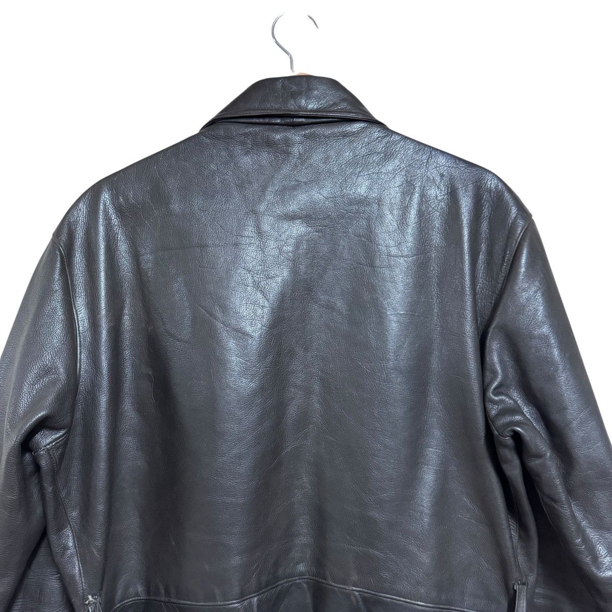 Vintage Vintage 50s Horsehide Leather Hunting Jacket Lightning Zip Size US L / EU 52-54 / 3 - 9 Thumbnail