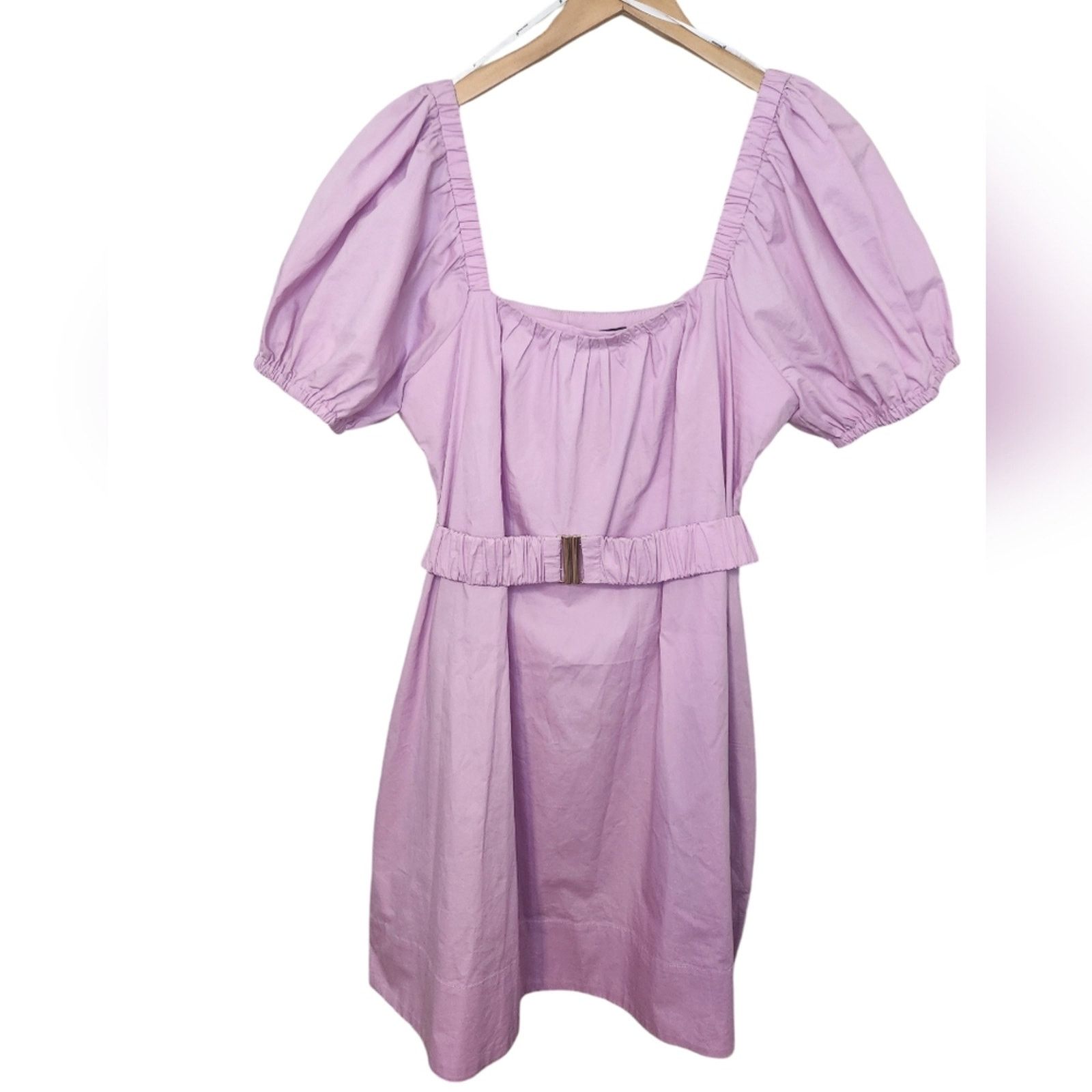 MINKPINK NWT MinkPink Dita Mini Puff Shoulder Dress Large Lavender Size L / US 10 / IT 46 - 9 Thumbnail