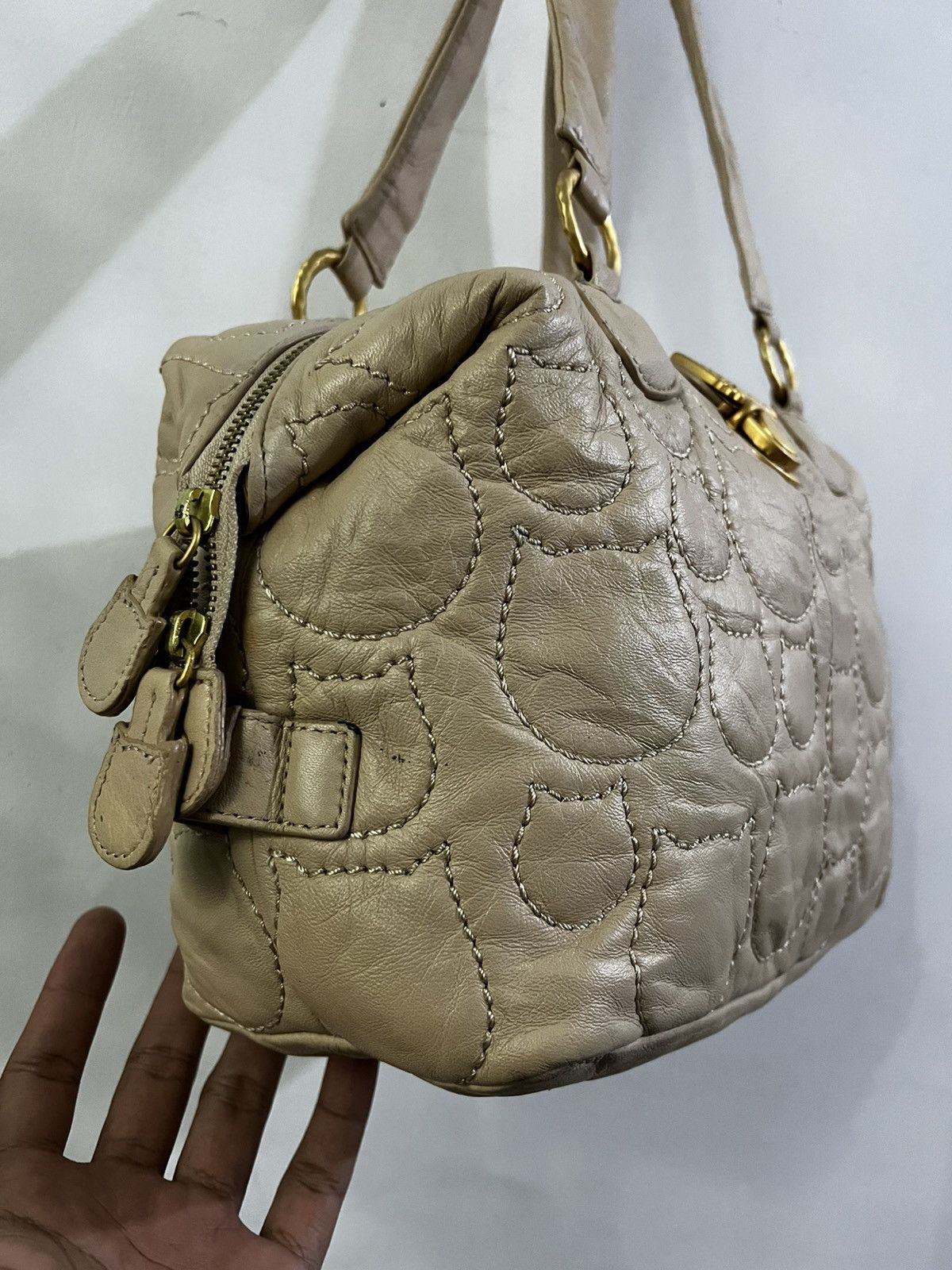 Issey Miyake × Tsumori Chisato TSUMORI CHISATO BY ISSEY MIYAKE CALFSKIN LEATHER QUILTED BAG Size ONE SIZE - 4 Thumbnail