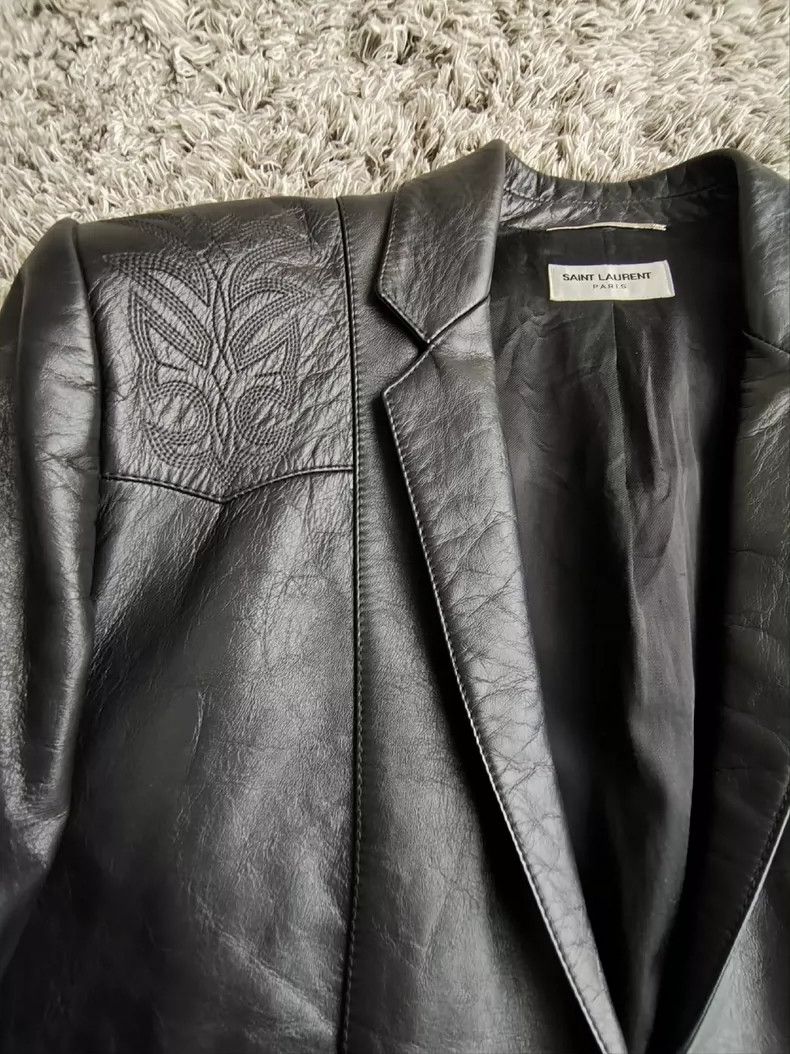 Saint Laurent Paris Saint Laurent Paris Embroidered Western Leather on the run Size US M / EU 48-50 / 2 - 2 Thumbnail