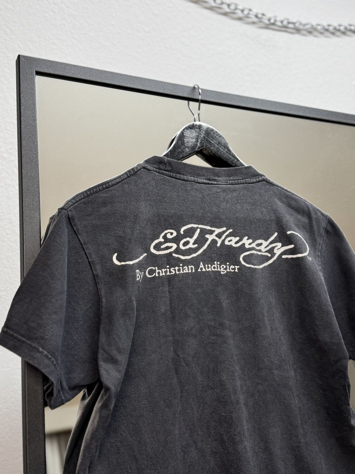 Ed Hardy × Vintage Vintage Ed Hardy women's tee rare logo skull brown size S Size S / US 4 / IT 40 - 10 Thumbnail
