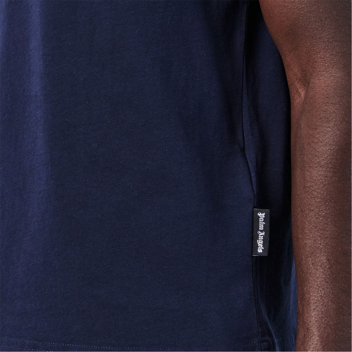 Palm Angels o1g2r1mq0426 Embroidered Logo T-Shirt in Navy Size US XS / EU 42 / 0 - 4 Thumbnail